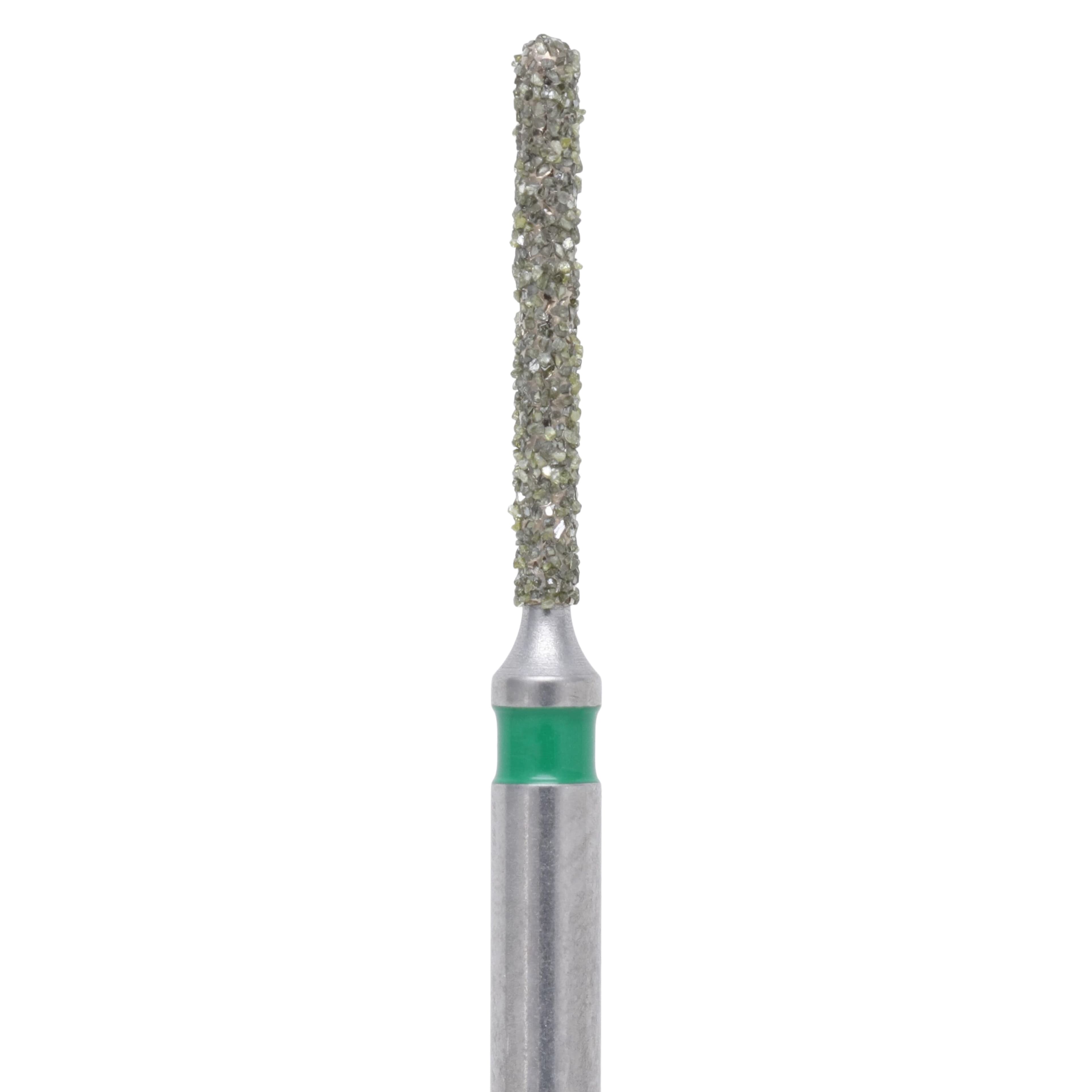 Meisinger Single-Use Sterile Diamond Burs, FG, Cylinder Round End, #1210.7C, 1.0 mm, Coarse, Green, 25/Pk thumbnail 2