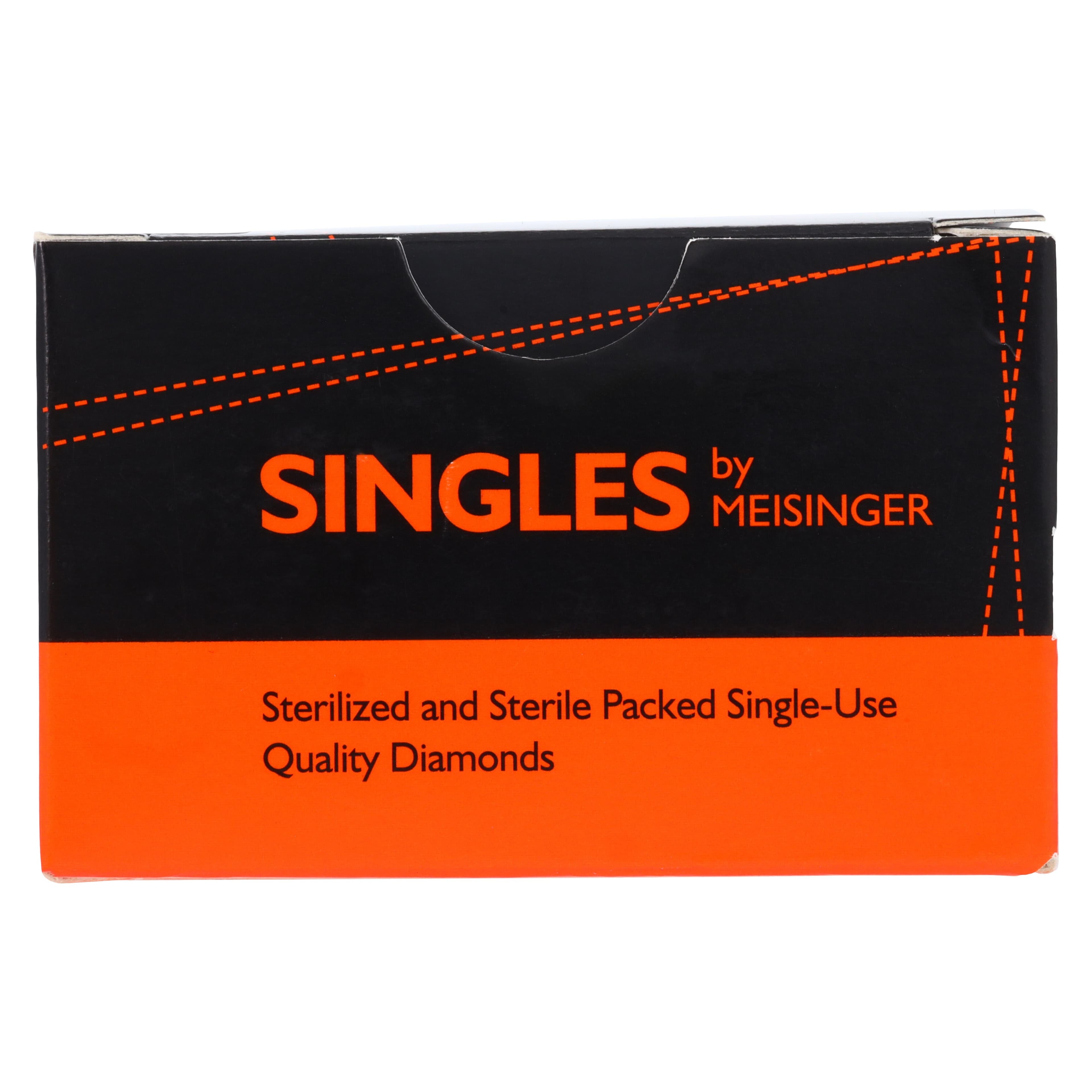 Meisinger Single-Use Sterile Diamond Burs, FG, Cylinder Round End, #1214.8C, 1.4 mm, Super Coarse, Black, 25/Pk thumbnail 7