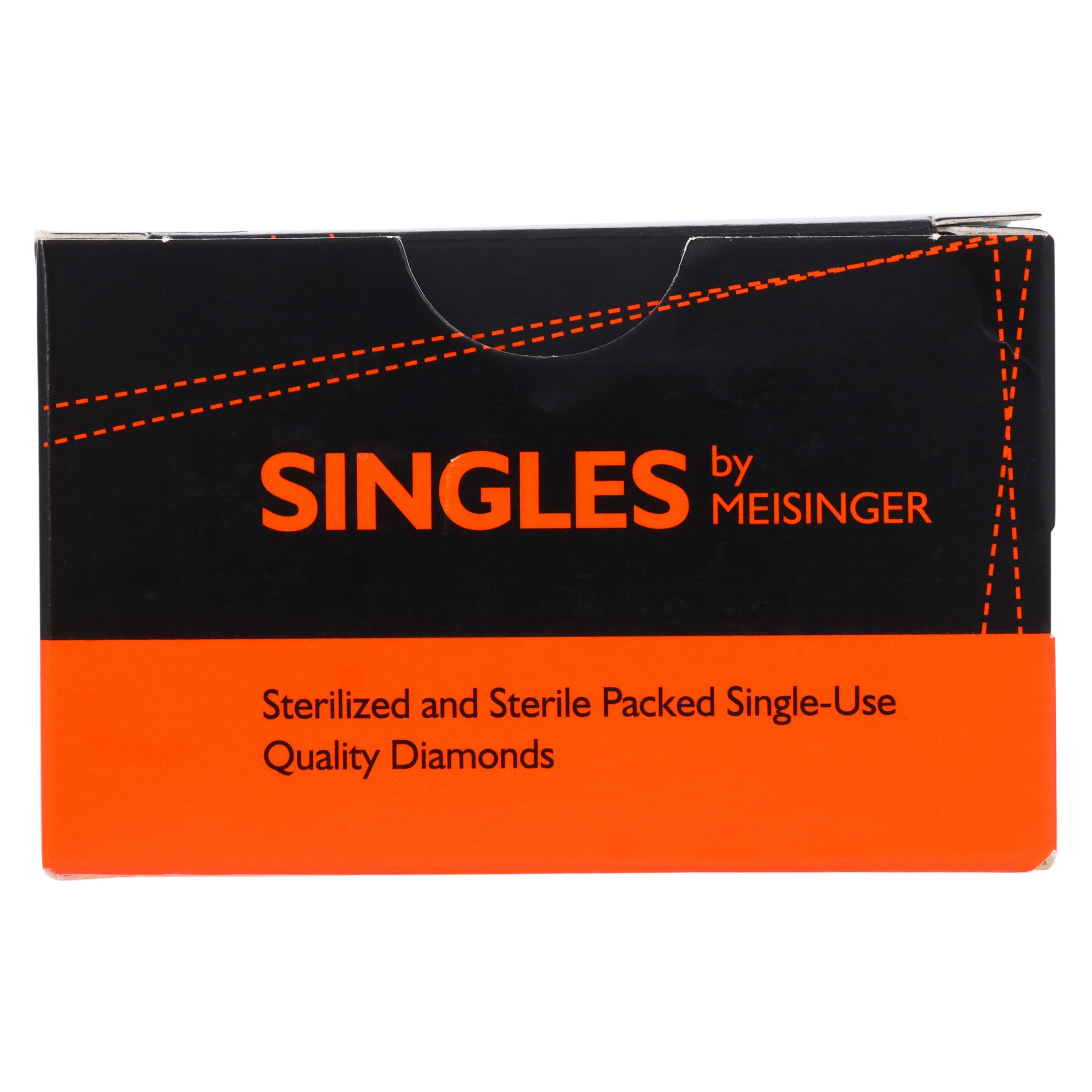 Meisinger Single-Use Sterile Diamond Bur, FG, Needle, #1310.3F, 0.8 mm, Fine, Red, 25/Pk thumbnail 7