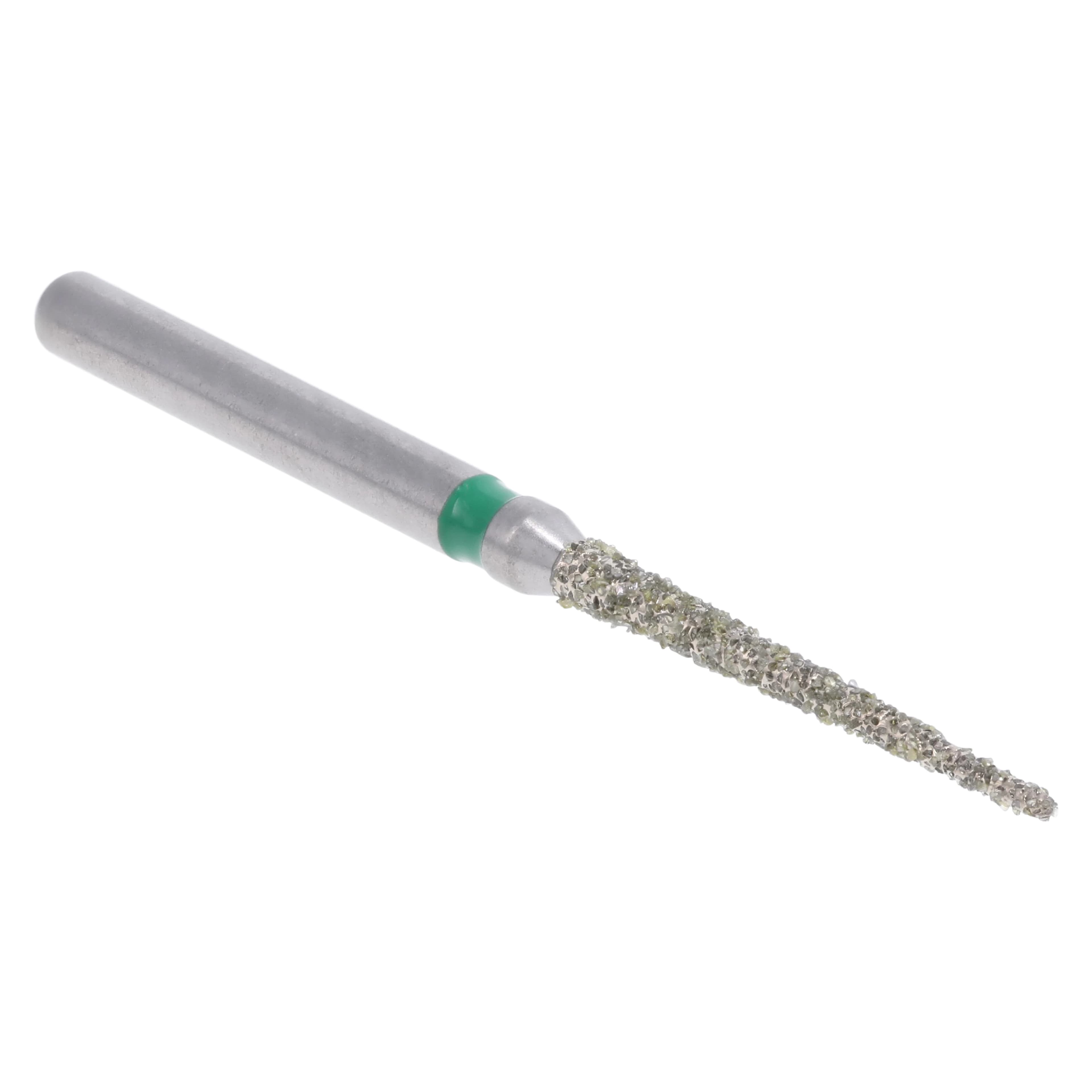 Meisinger Singles Disposable Diamond Bur, FG Friction Grip, Extra Long Needle, 1.2mm, Coarse, Green, 25/Pack, #1312.11C thumbnail 3