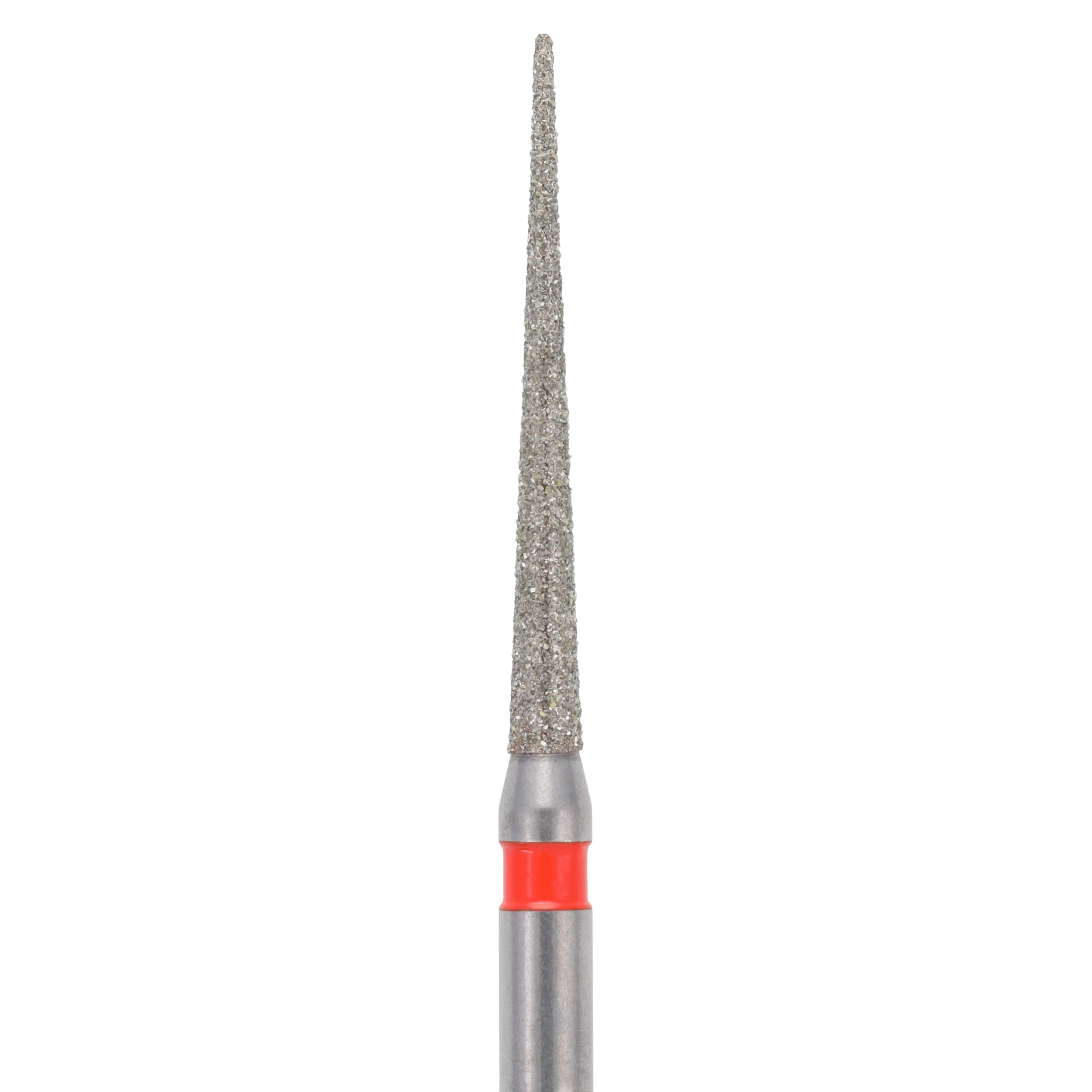 Meisinger Singles Single-Use Sterile Diamond Bur, FG, Extra Long Needle, #1312.11F, 1.2 mm, Fine, Red, 25/Pk thumbnail 2