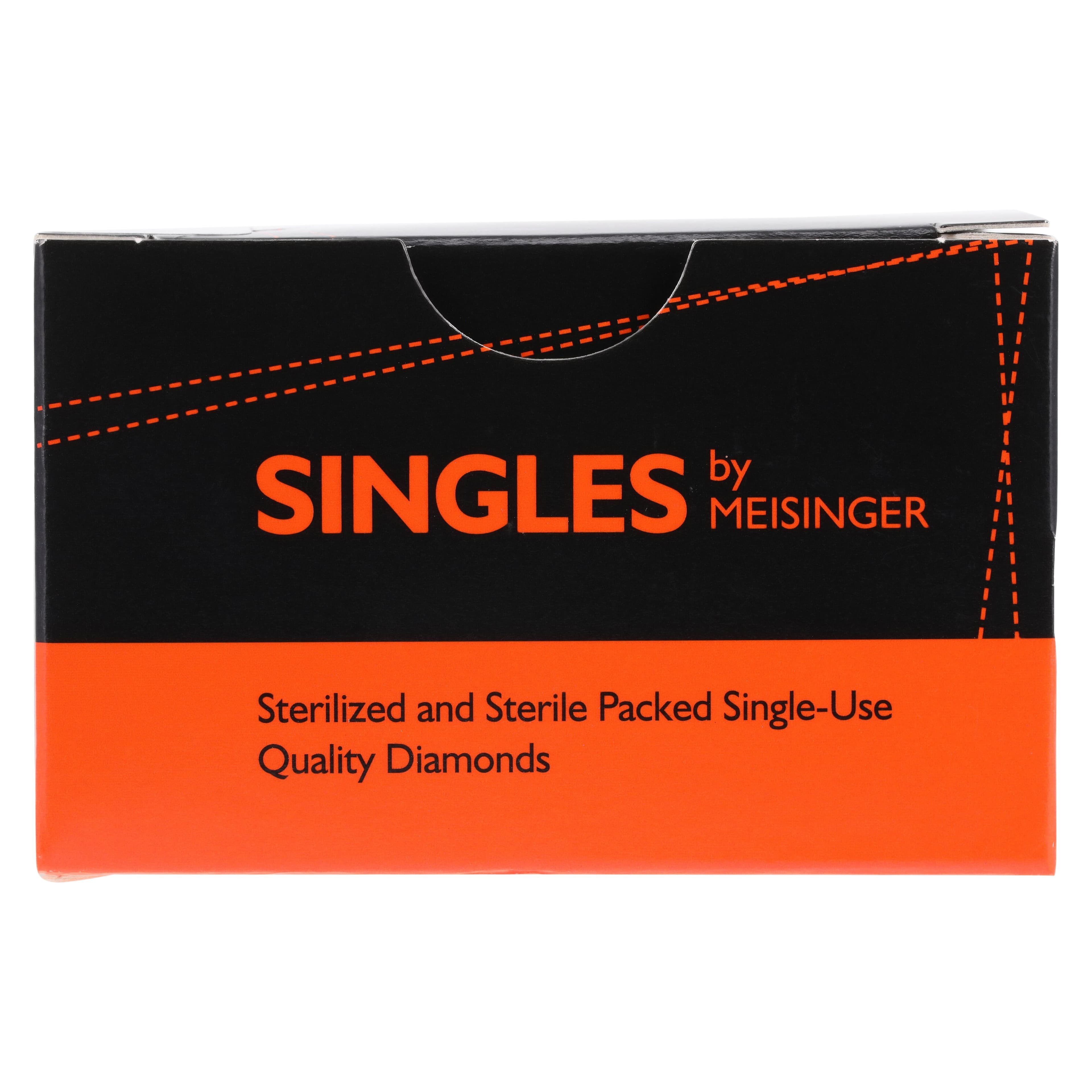 Meisinger Singles Single-Use Sterile Diamond Bur, FG, Extra Long Needle, #1312.11F, 1.2 mm, Fine, Red, 25/Pk thumbnail 8
