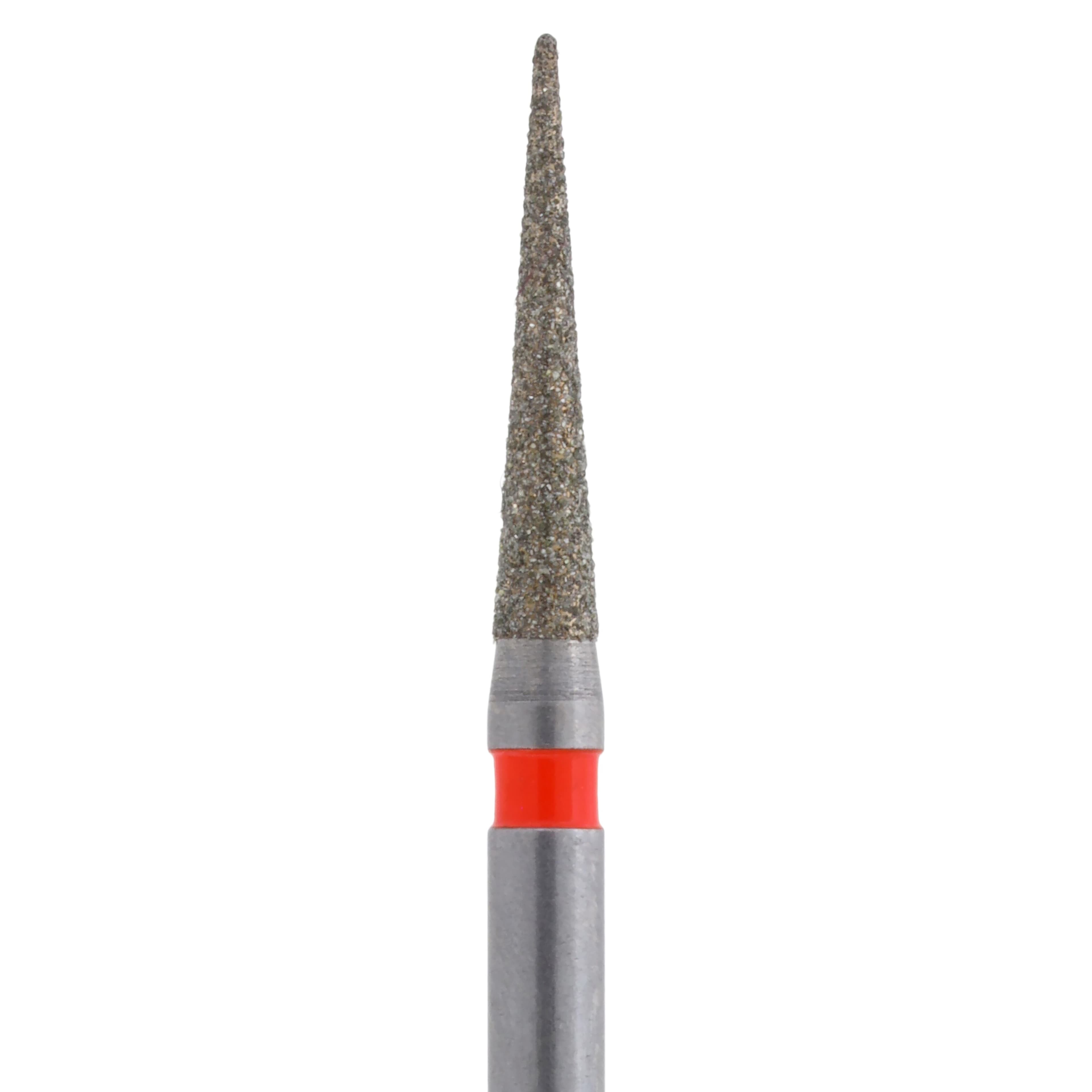 Meisinger Singles Single-Use Sterile Diamond Bur, Friction Grip, Needle, Fine, #1314.8F, 1.4 mm, Red, 25/Pk thumbnail 2