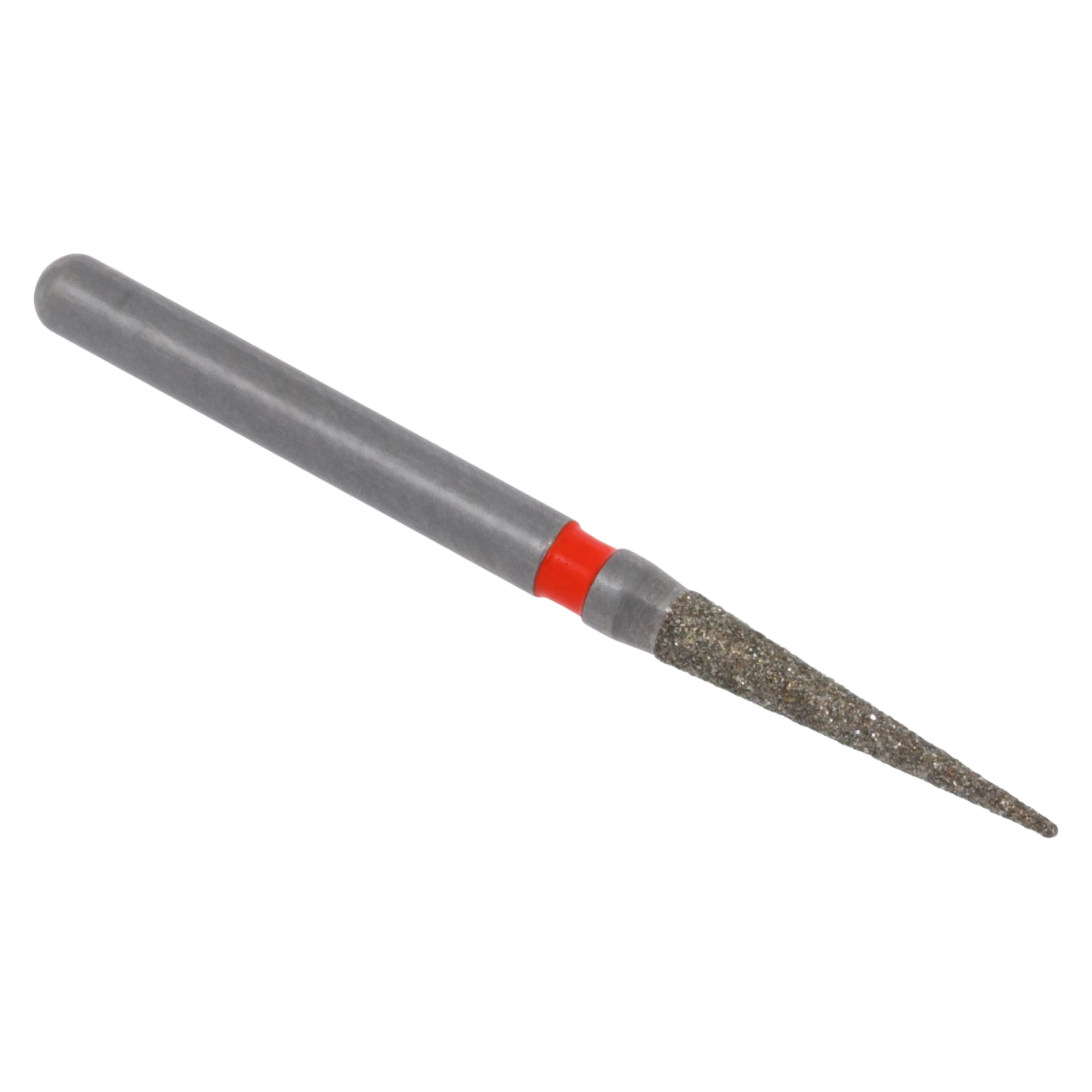 Meisinger Singles Single-Use Sterile Diamond Bur, Friction Grip, Needle, Fine, #1314.8F, 1.4 mm, Red, 25/Pk thumbnail 3