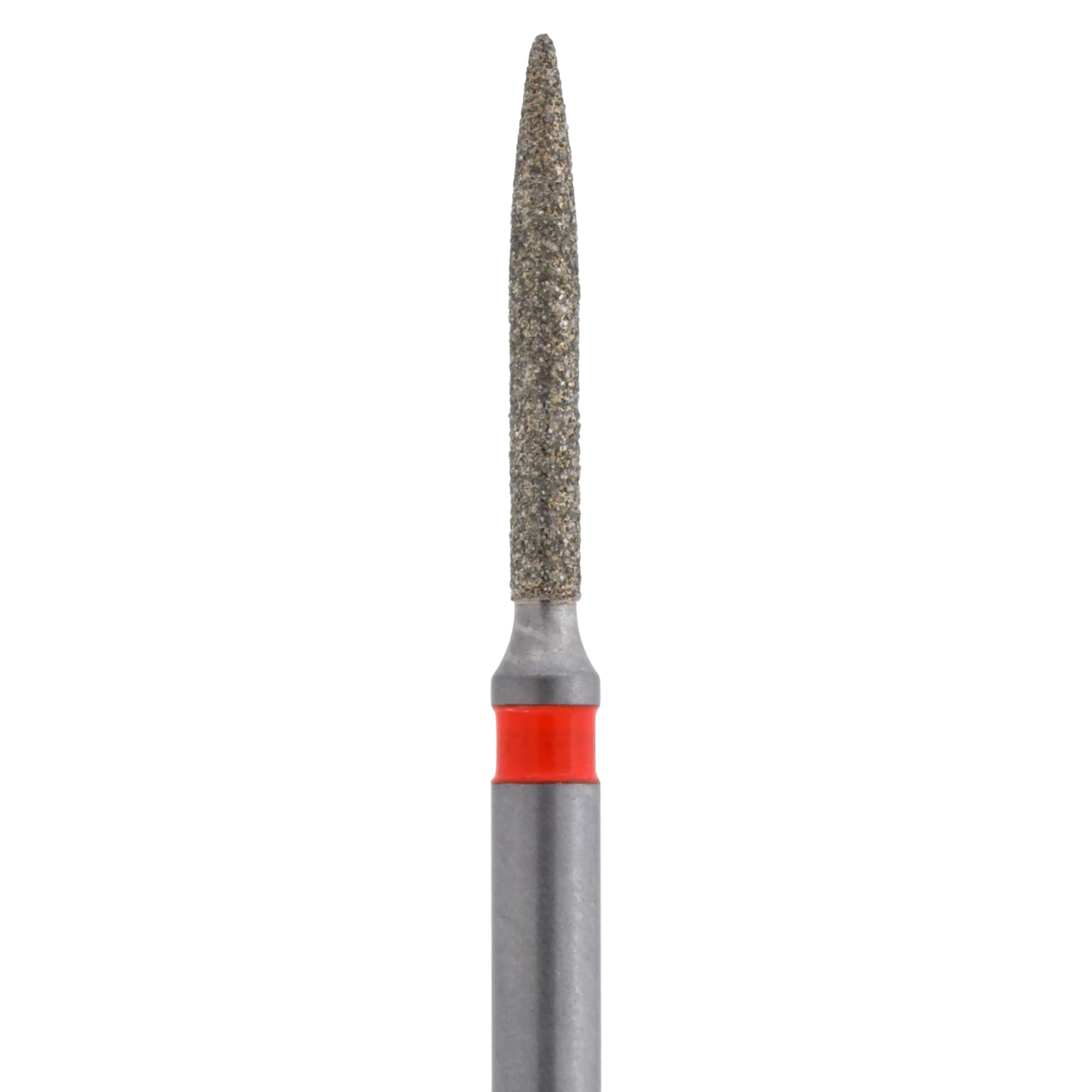 Meisinger Single-Use Sterile Diamond Burs, FG, Flame, #1510.8F, 1.0 mm, Fine, Red, 25/Pk thumbnail 2