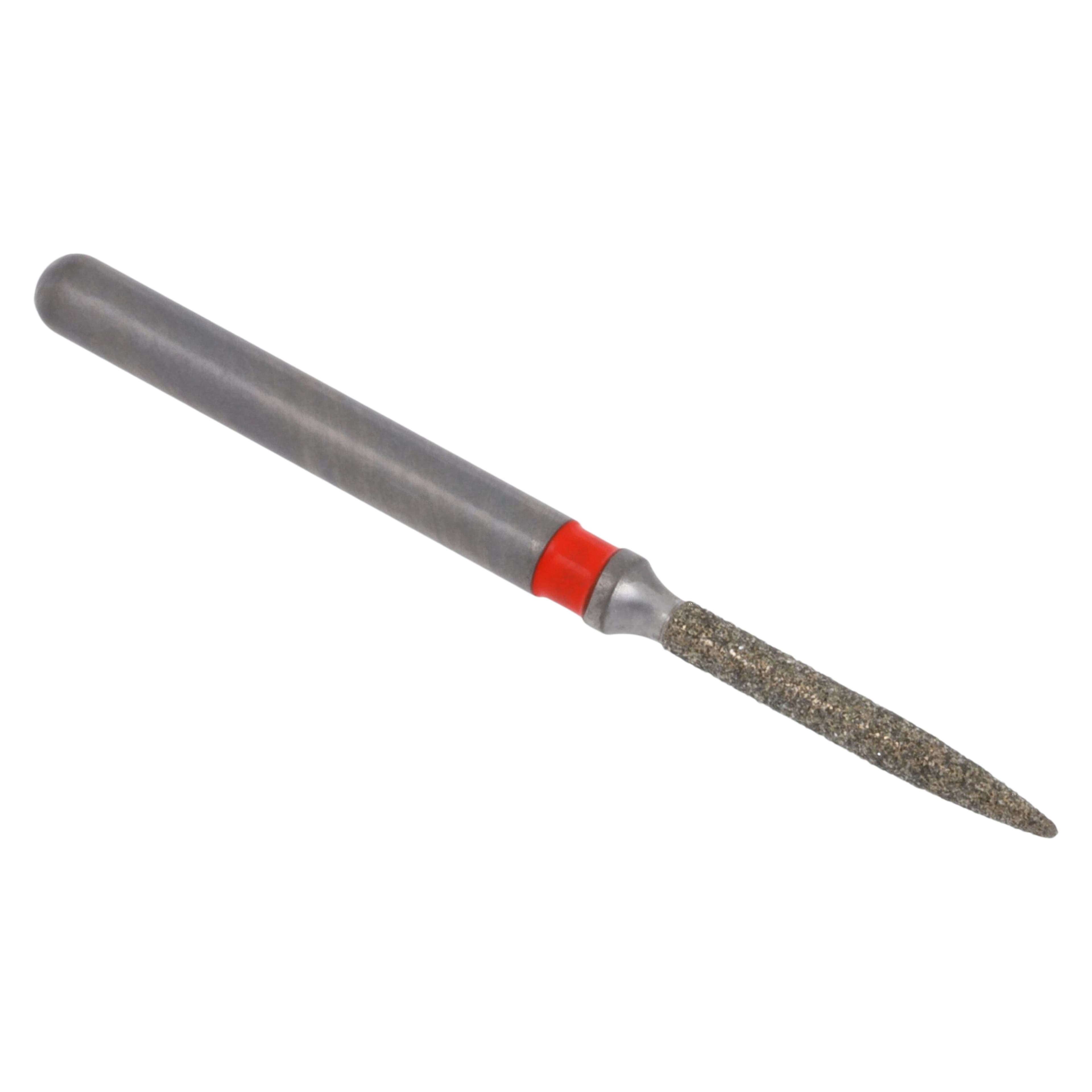 Meisinger Single-Use Sterile Diamond Burs, FG, Flame, #1510.8F, 1.0 mm, Fine, Red, 25/Pk thumbnail 3