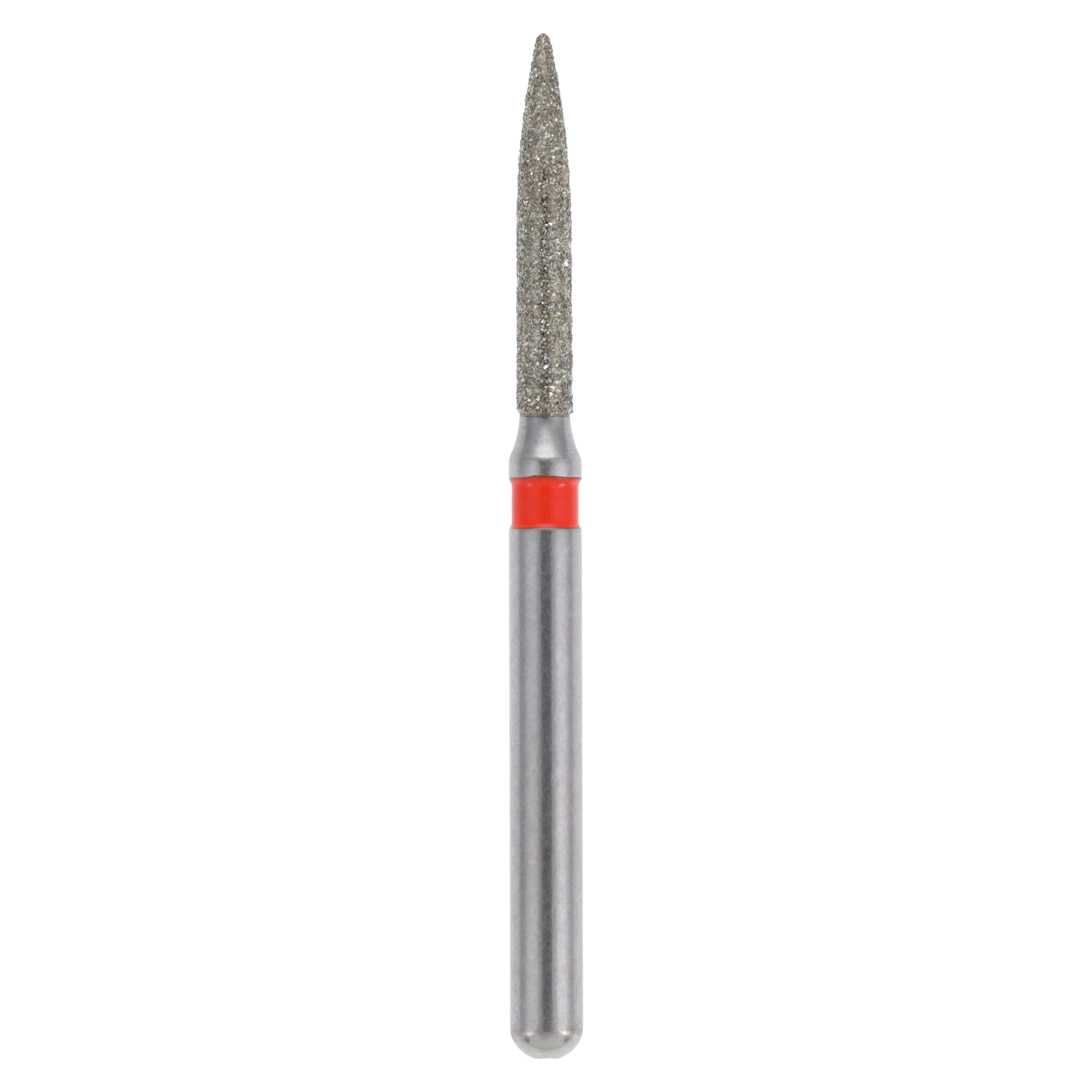 Meisinger Singles FG Single-Use Diamond Bur, Flame, Fine, #1512.8F, 1.2 mm, 25/Pk - Meisinger FG Single-Use Diamonds - Fine - #1512.8F - Image 1