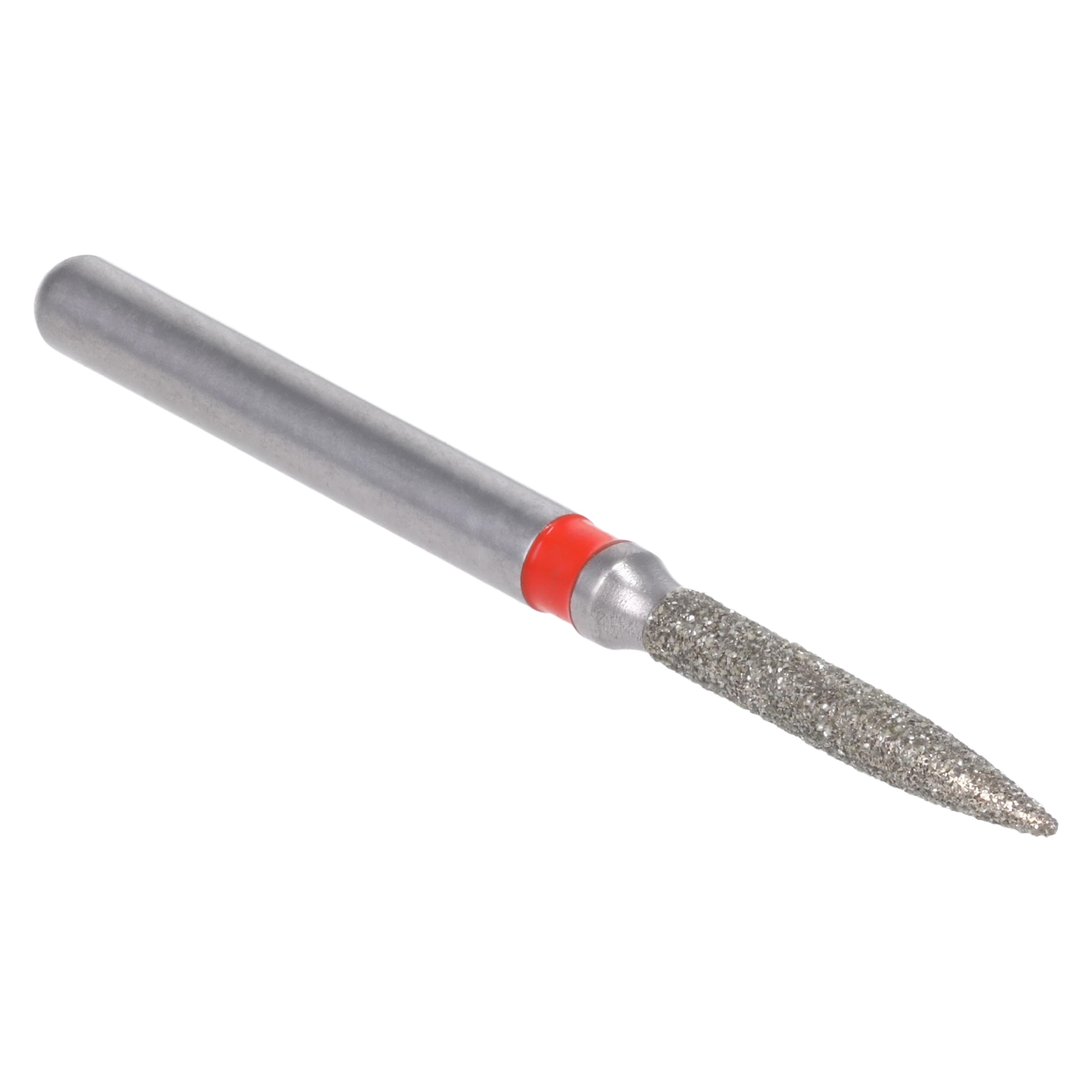 Meisinger Singles FG Single-Use Diamond Bur, Flame, Fine, #1512.8F, 1.2 mm, 25/Pk thumbnail 3