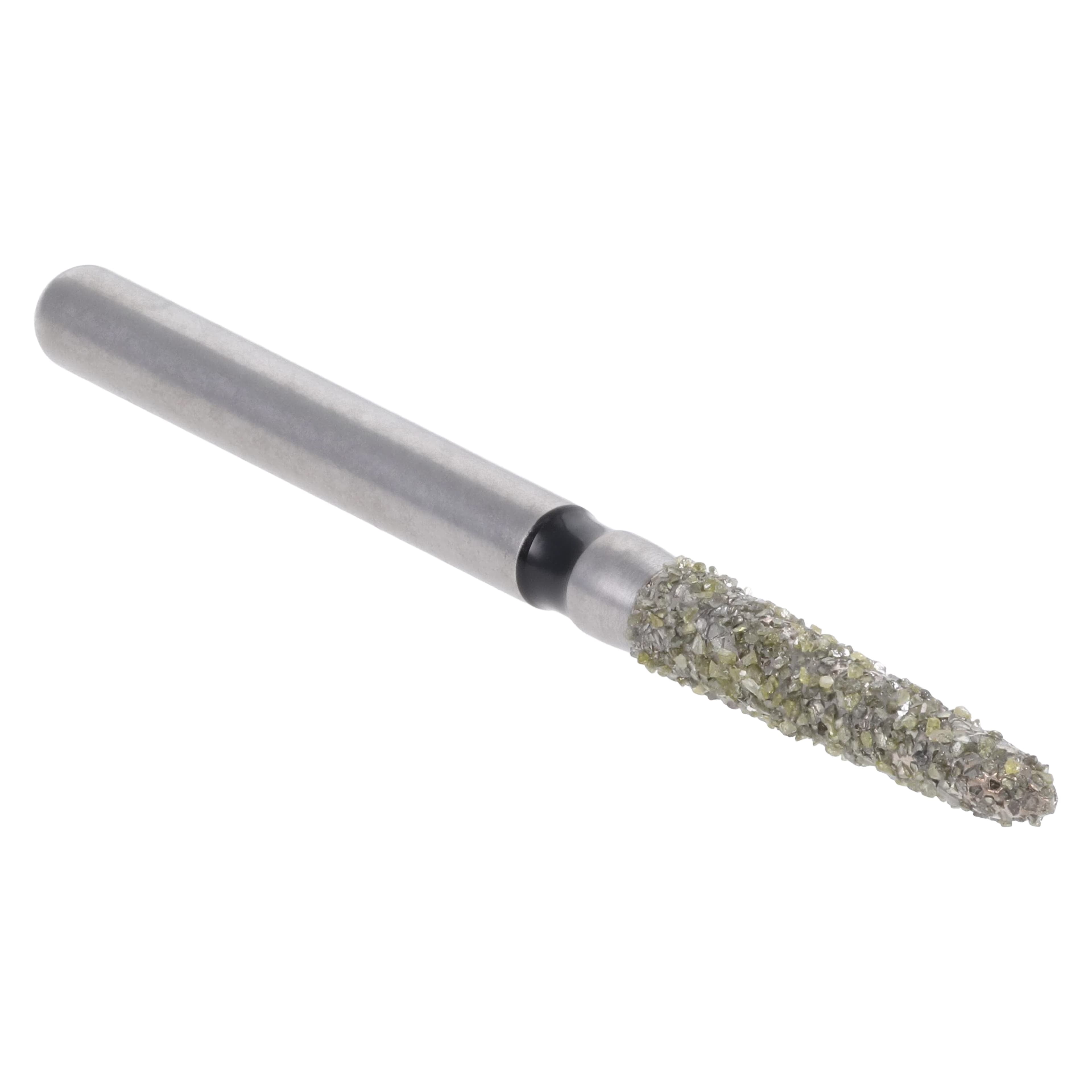 Meisinger Singles Disposable Diamond Bur FG, Pointed Taper, Super Coarse, #1718.8C, 1.8mm Diameter, 8mm Length, 25/Bx thumbnail 3