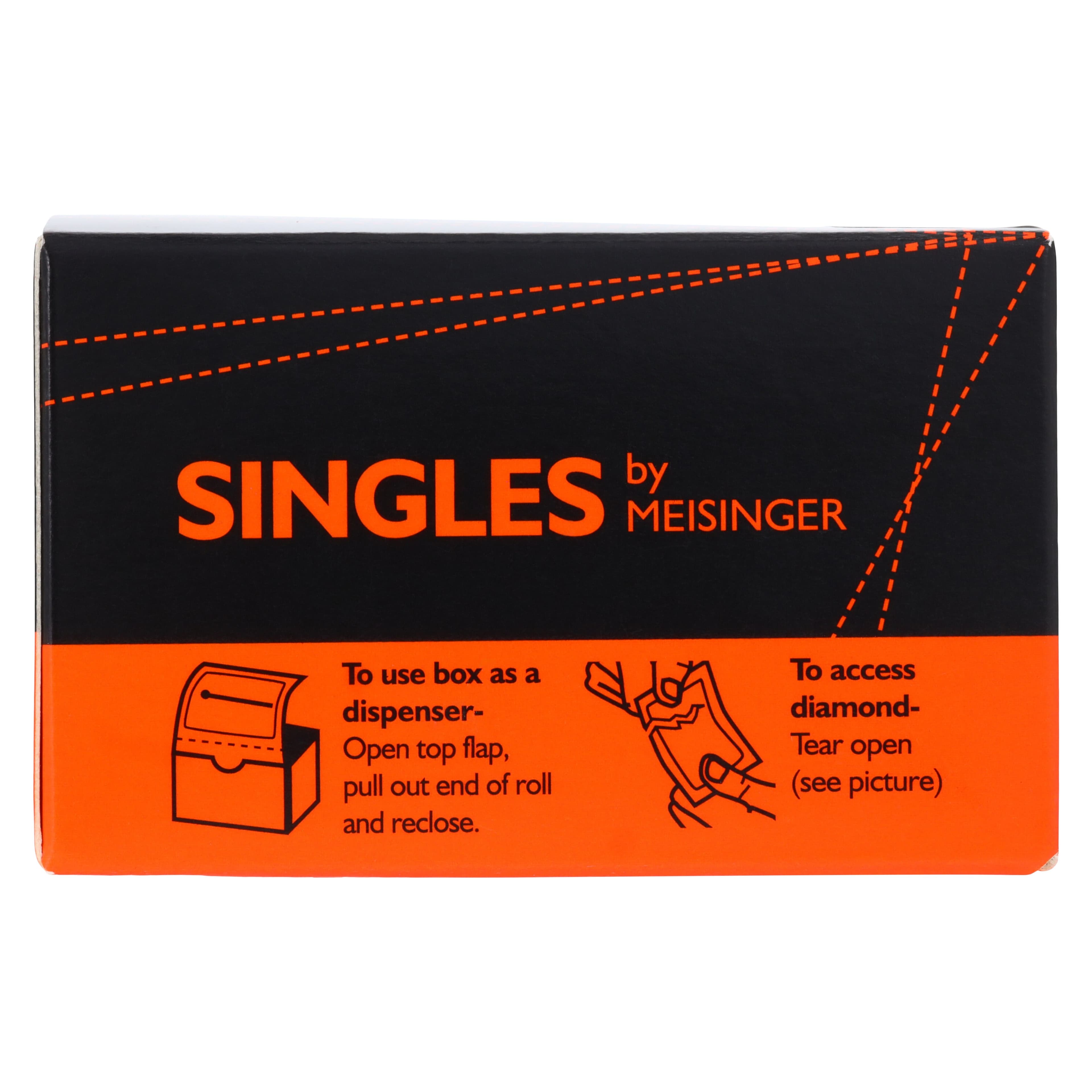 Meisinger Singles Disposable Diamond Bur, FG, Football/Egg, #1900C, 2.3mm, Super Coarse, Black, 25/Pk thumbnail 8