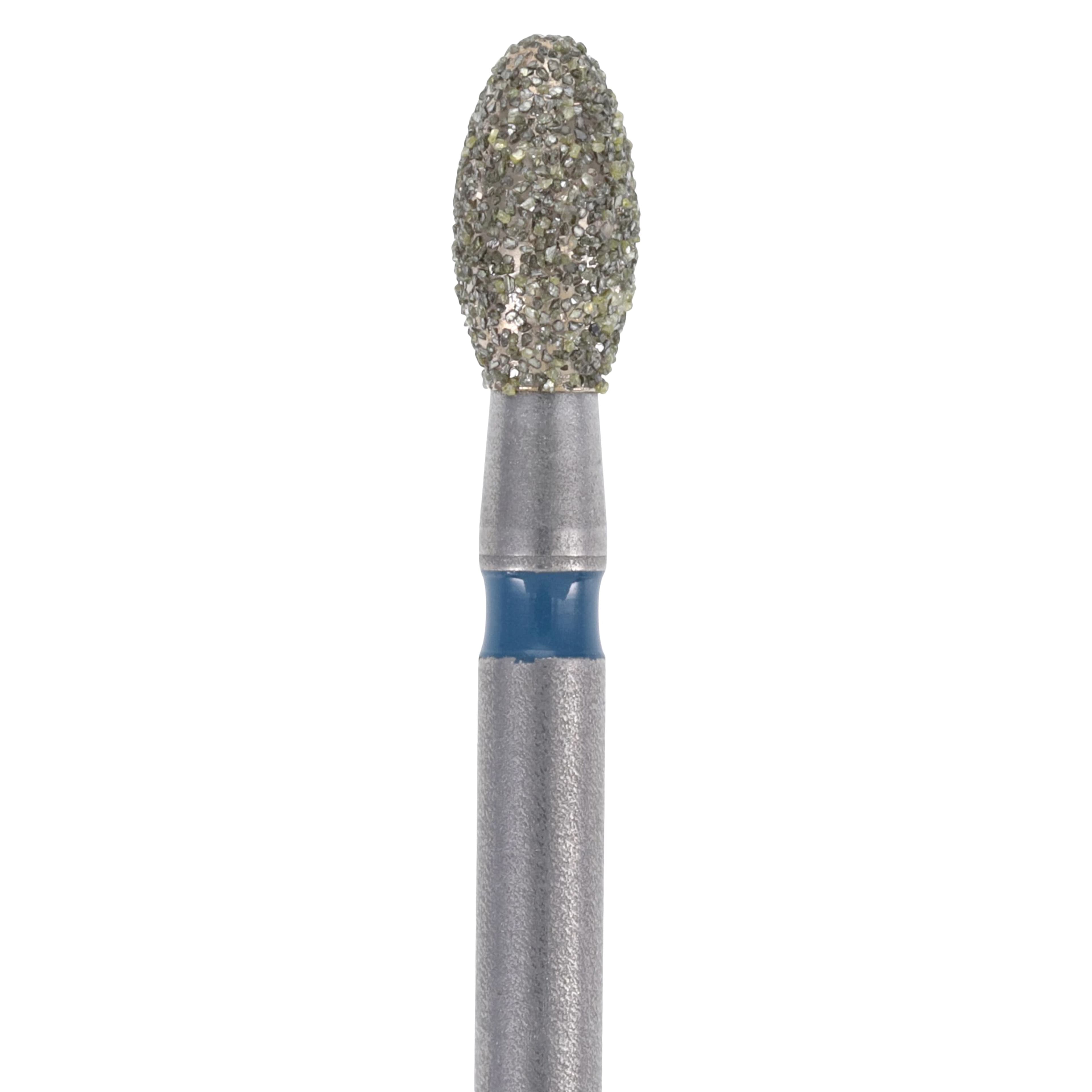 Meisinger Single-Use Sterile Diamond Burs, FG, Egg/Football, #1900M, 2.3 mm, Medium, Blue, 25/Pk thumbnail 2