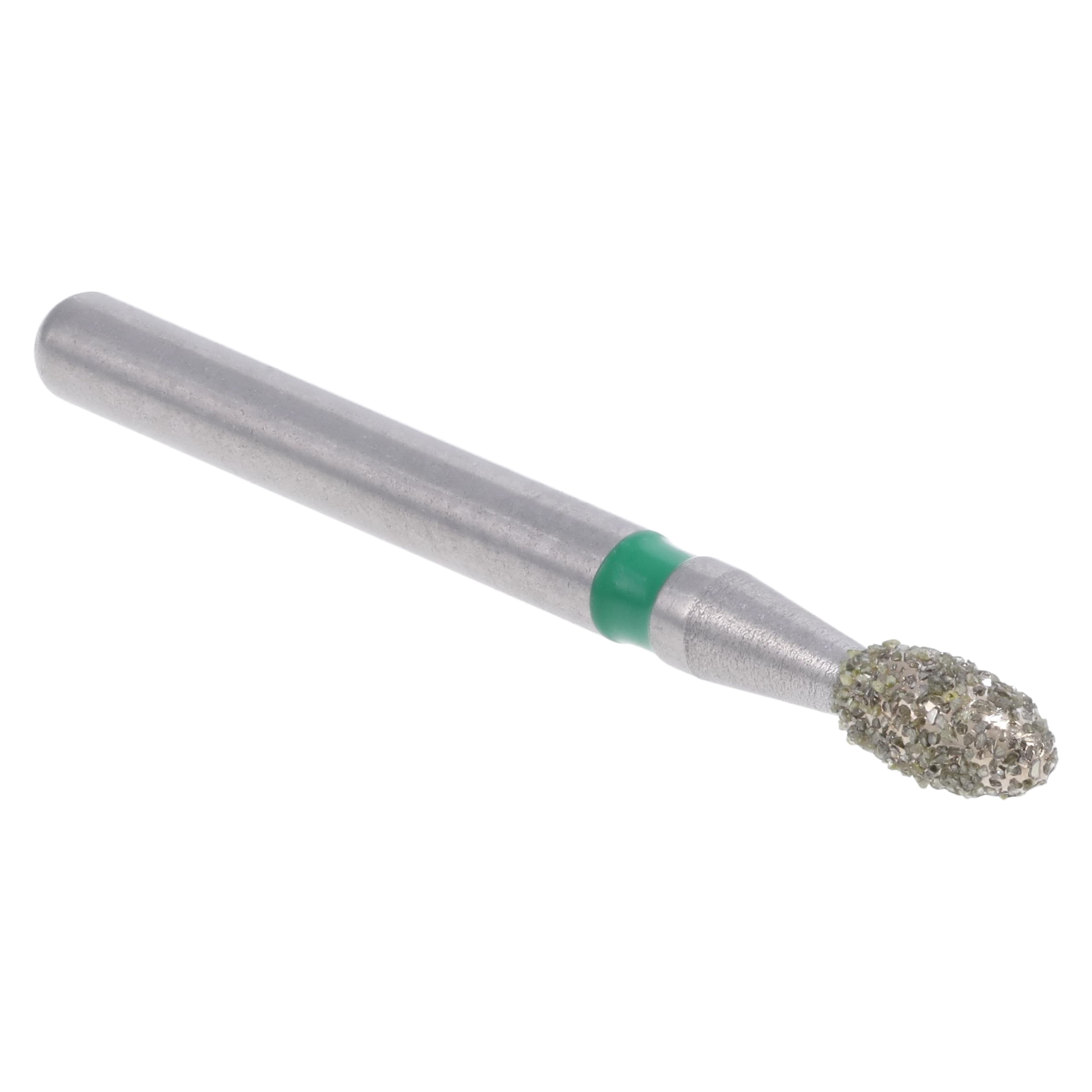 Meisinger Singles FG Single-Use Diamond Bur, Football/Egg #1908C, Coarse, 1.8mm, 25/Pk thumbnail 3