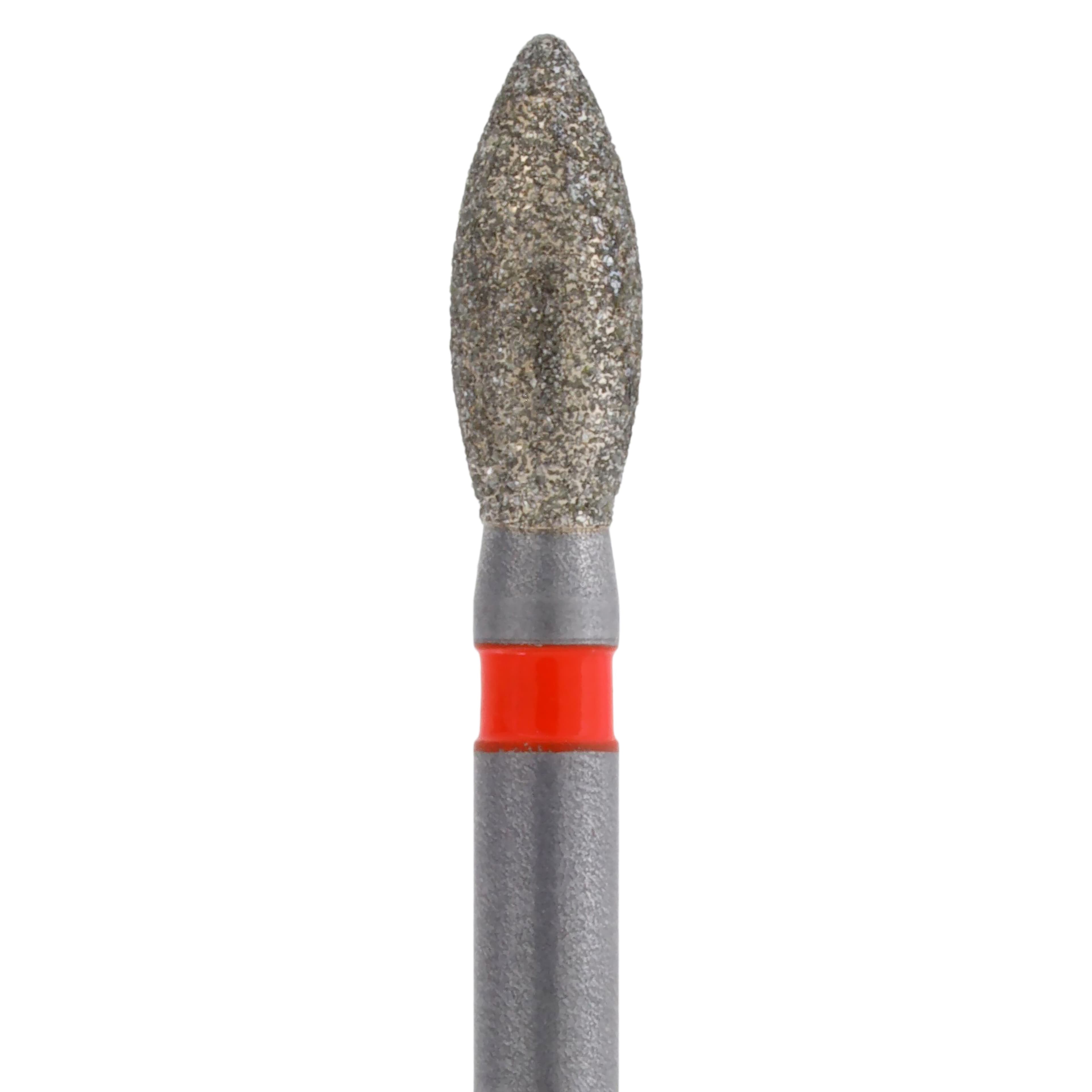 Meisinger Singles Disposable Diamond Bur FG, Pointed Football #1920F, Fine Grit, 2.1mm Diameter, 5.0mm Length, Red Band, Sterile, 25/Bx thumbnail 2