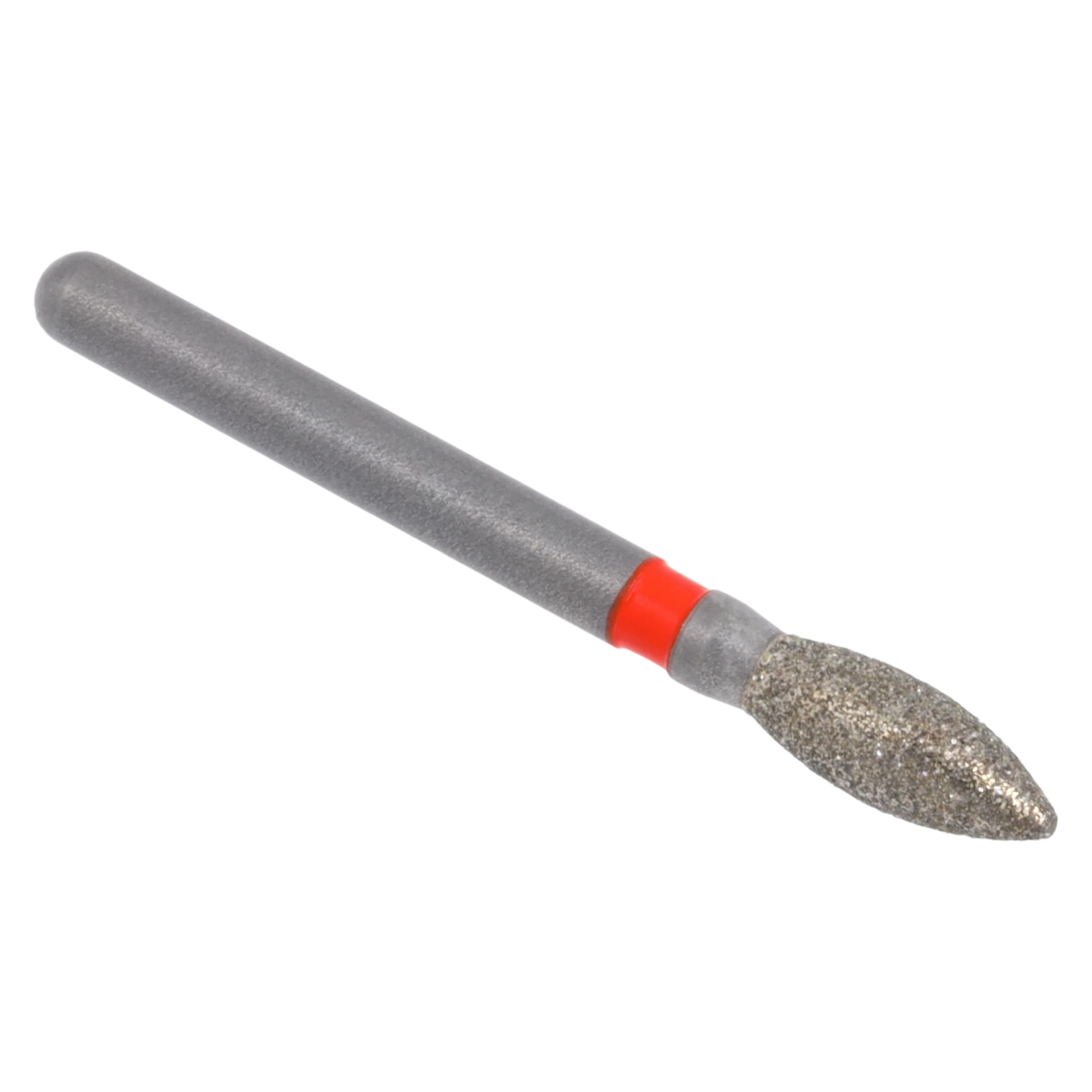 Meisinger Singles Disposable Diamond Bur FG, Pointed Football #1920F, Fine Grit, 2.1mm Diameter, 5.0mm Length, Red Band, Sterile, 25/Bx thumbnail 3