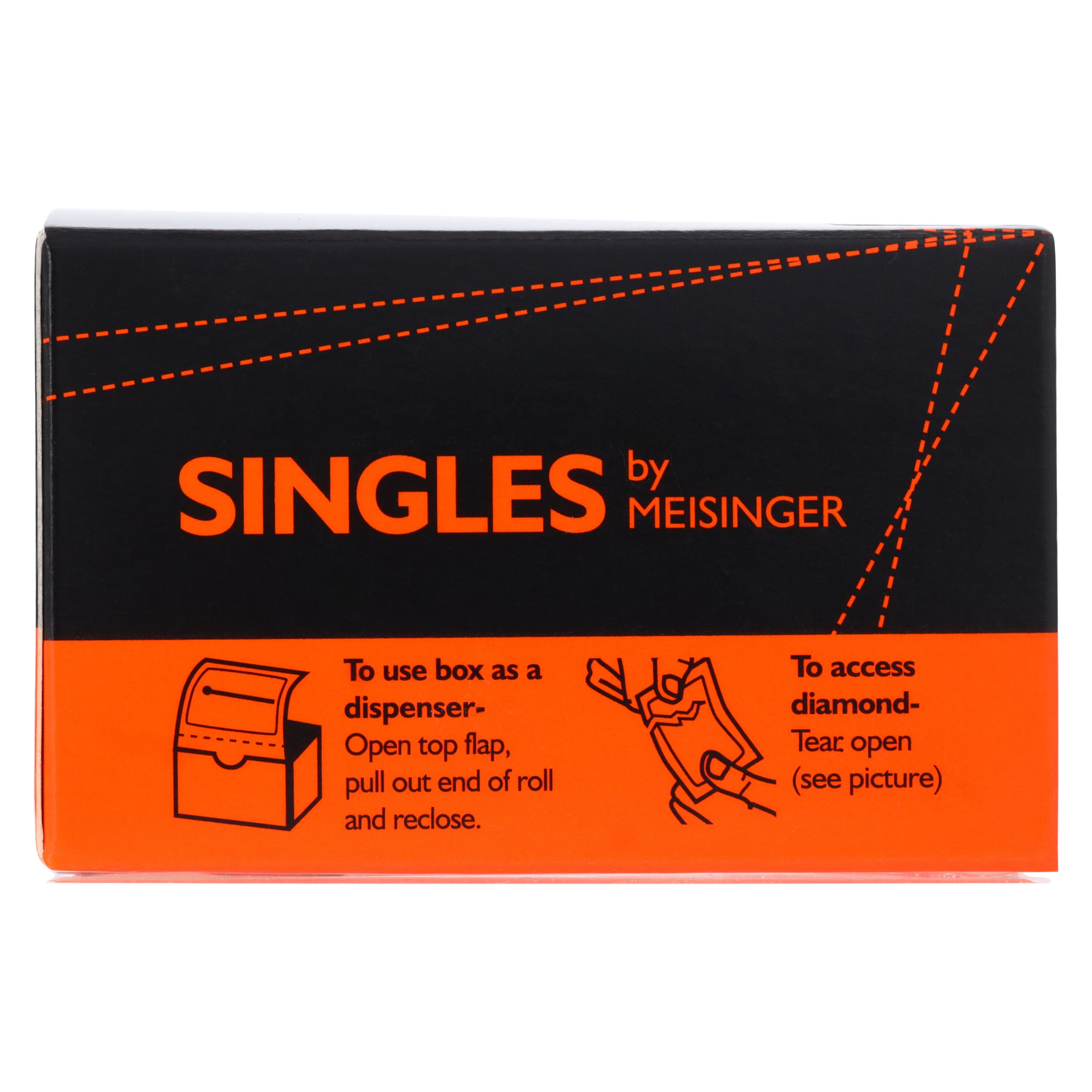 Meisinger Single-Use Sterile Diamond Bur, Friction Grip, Pointed Football, #1923F, 2.3 mm, Fine, Red, 25/Pk thumbnail 8