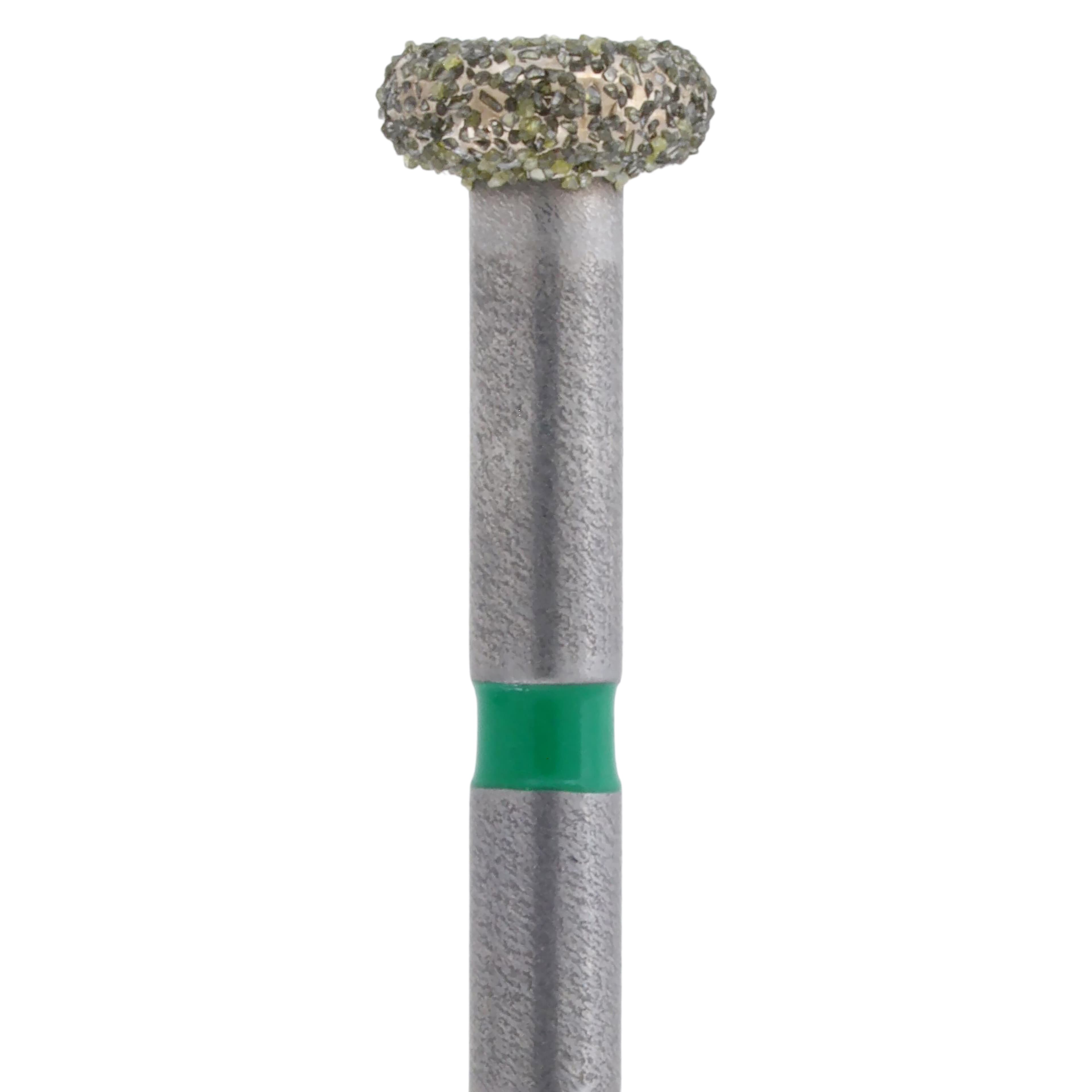 Meisinger Singles Disposable Diamond Bur, FG, Wheel 2035C, 3.5mm, Coarse, Green Ring, Sterile, 25/Pkg thumbnail 2