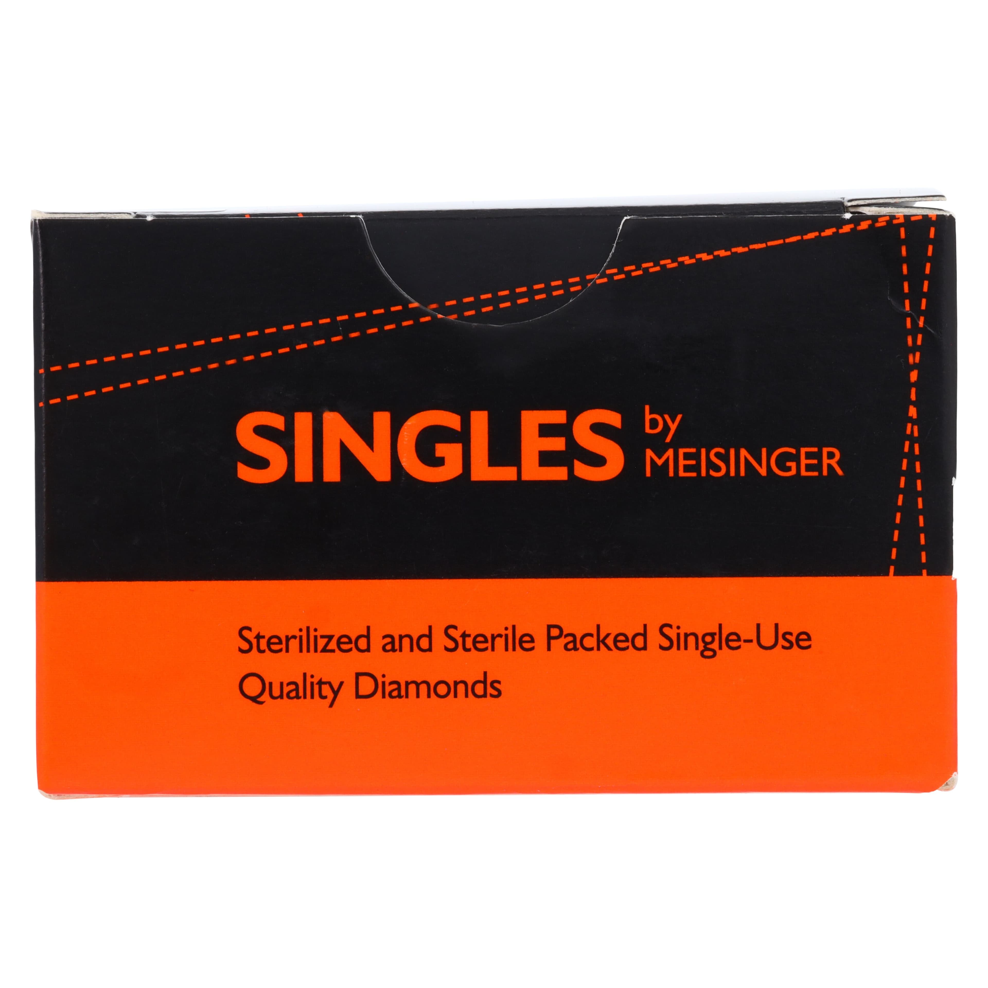 Meisinger Singles Disposable Diamond Bur, FG, Wheel 2035C, 3.5mm, Coarse, Green Ring, Sterile, 25/Pkg thumbnail 7