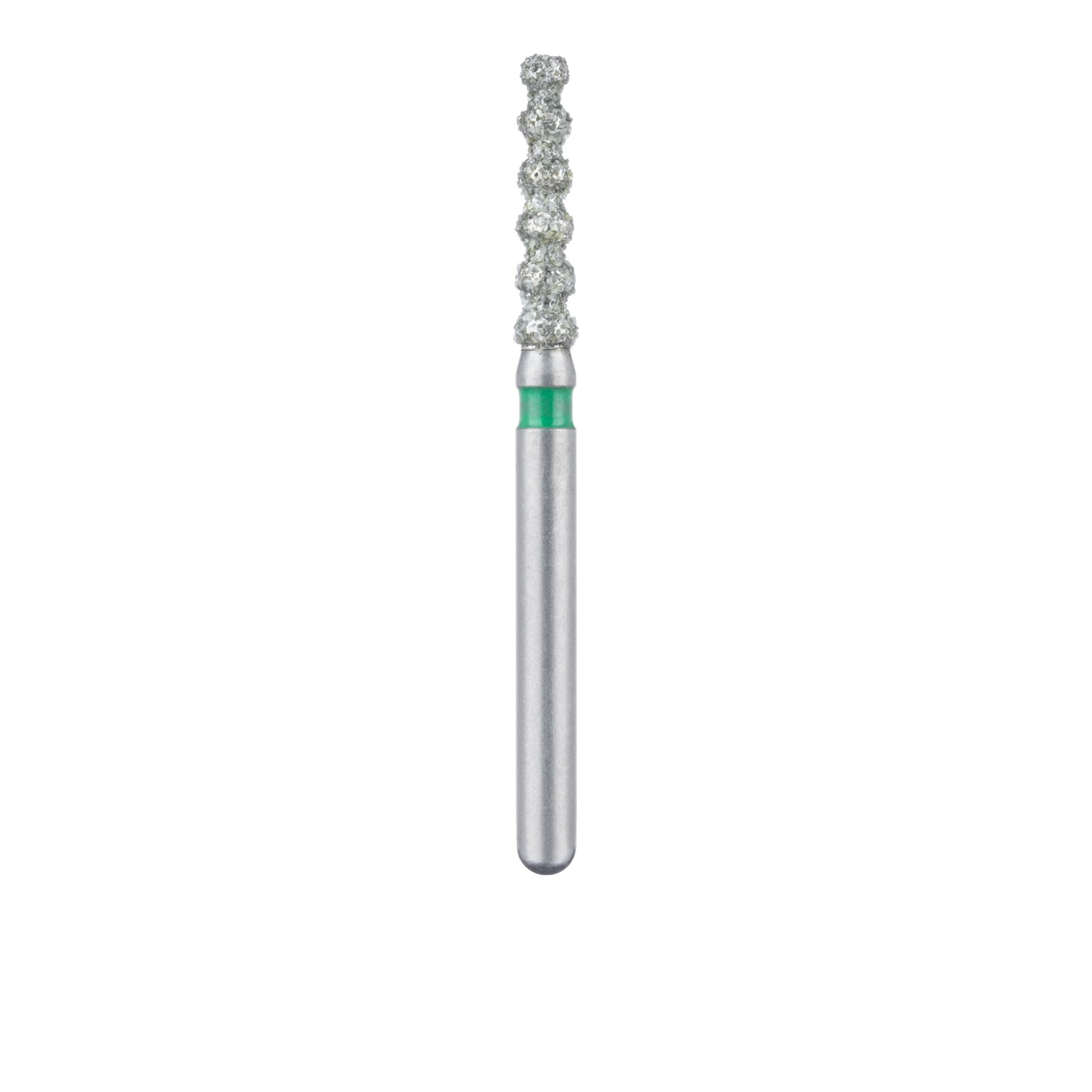 Meisinger Singles Disposable Diamond Bur, FG, Coarse, Tapered Cone, #2218C, 1.8mm Diameter, 8.0mm Length, Green Ring, 25/Pack thumbnail 2