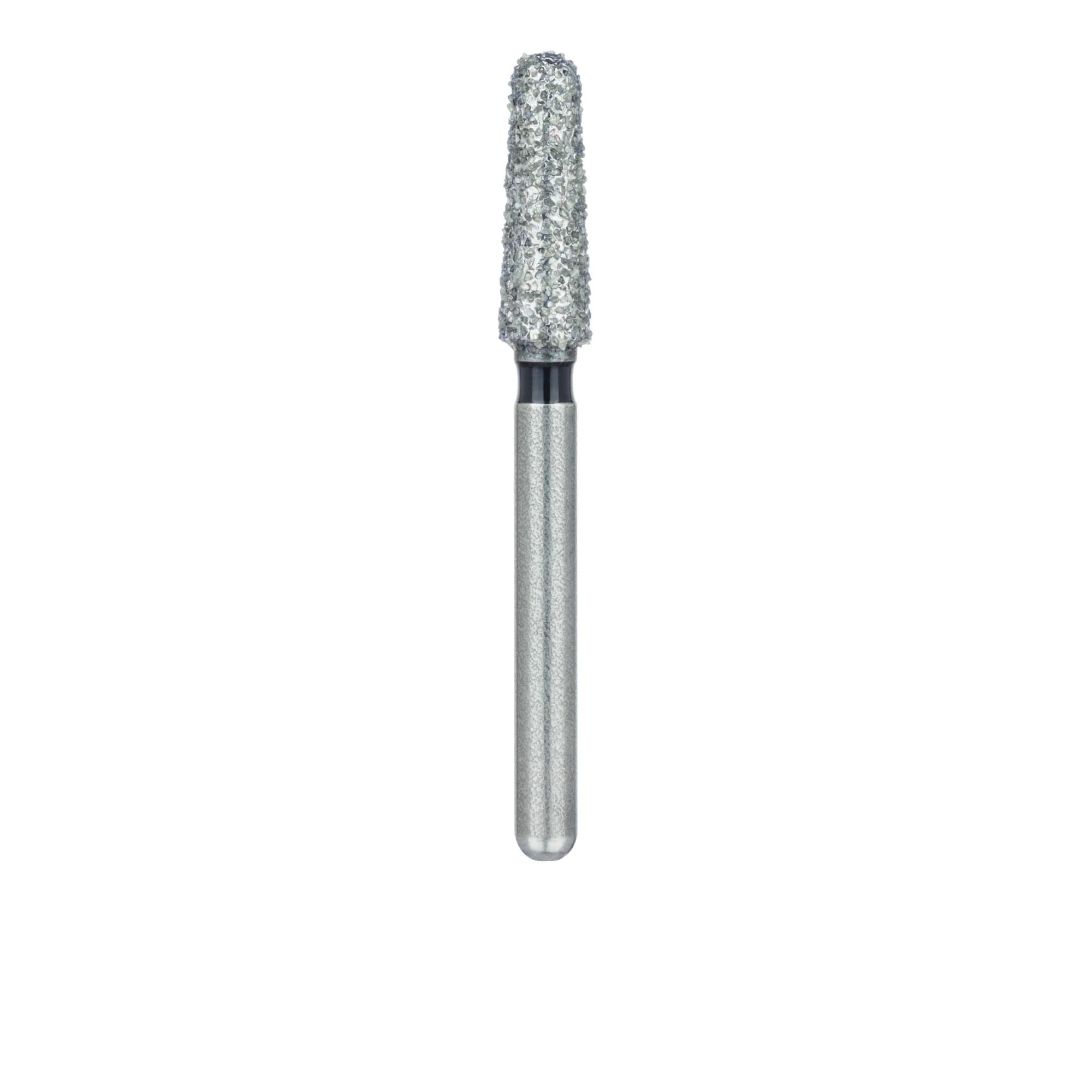Meisinger Single-Use Sterile Diamond Bur, Friction Grip, Tapered Round End, #2424C, 2.5 mm Diameter, Super Coarse, Black, 25/Pk thumbnail 2