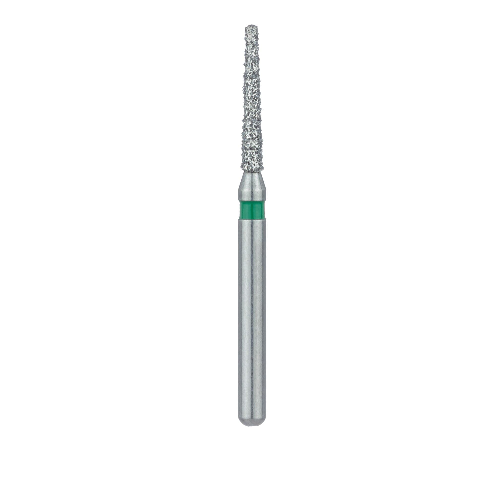 Meisinger Multi-Use Diamond Bur, Friction Grip, Round-End Taper Chamfer, 856G, 1.2 mm, Coarse, Green, 5/Pk, 856G-012-FG thumbnail 2