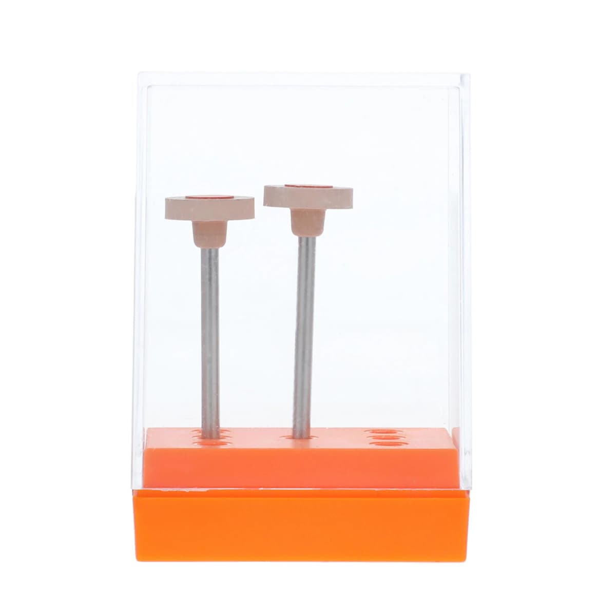 Meisinger DCA11-110-HP-BRN/O Zirconia Polisher Wheel, Brown/Orange, High Shine, 11mm, Handpiece, 2/Pack - #DCA11-110 Brown/Orange Polisher Wheel HP Pack of 2 - Image 1