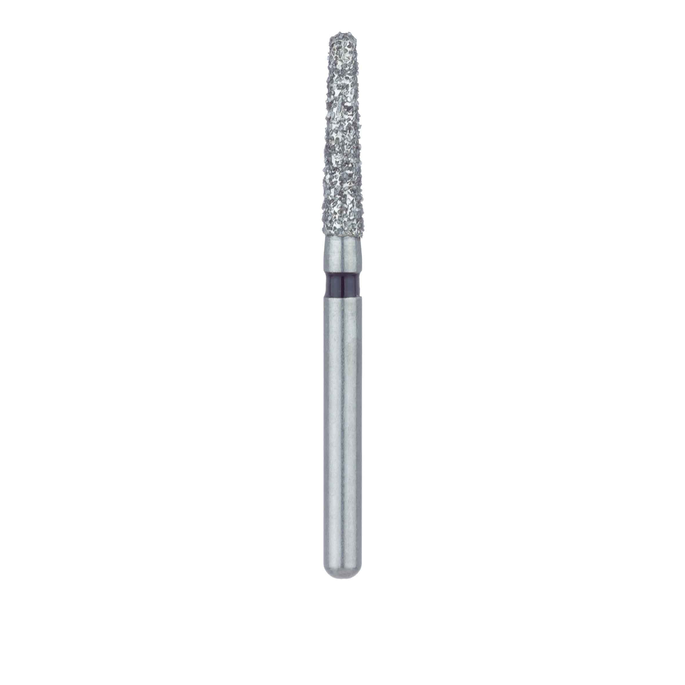 Meisinger 856H-018-FG Super Coarse Diamond Bur, Round End Taper (Chamfer), Friction Grip, 1.8 mm Head Diameter, 8.0 mm Head Length, Black Ring, 5/Pkg thumbnail 2