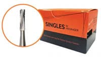 Meisinger FG Sterile-Packed Carbide Bur, #57, Cylinder, 1.0 mm Diameter, 25/Pack, HM21-009-FG - Meisinger FG Sterile-Packed Carbide Burs - #57 - Image 1