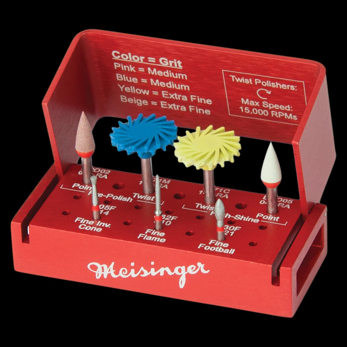 Meisinger Intraoral Twist Polisher Kit for Silicate Ceramics, Dr. Greg Campbell Design, GC02 - Intraoral Twist Polisher Kit for Silicate Ceramics - Image 1