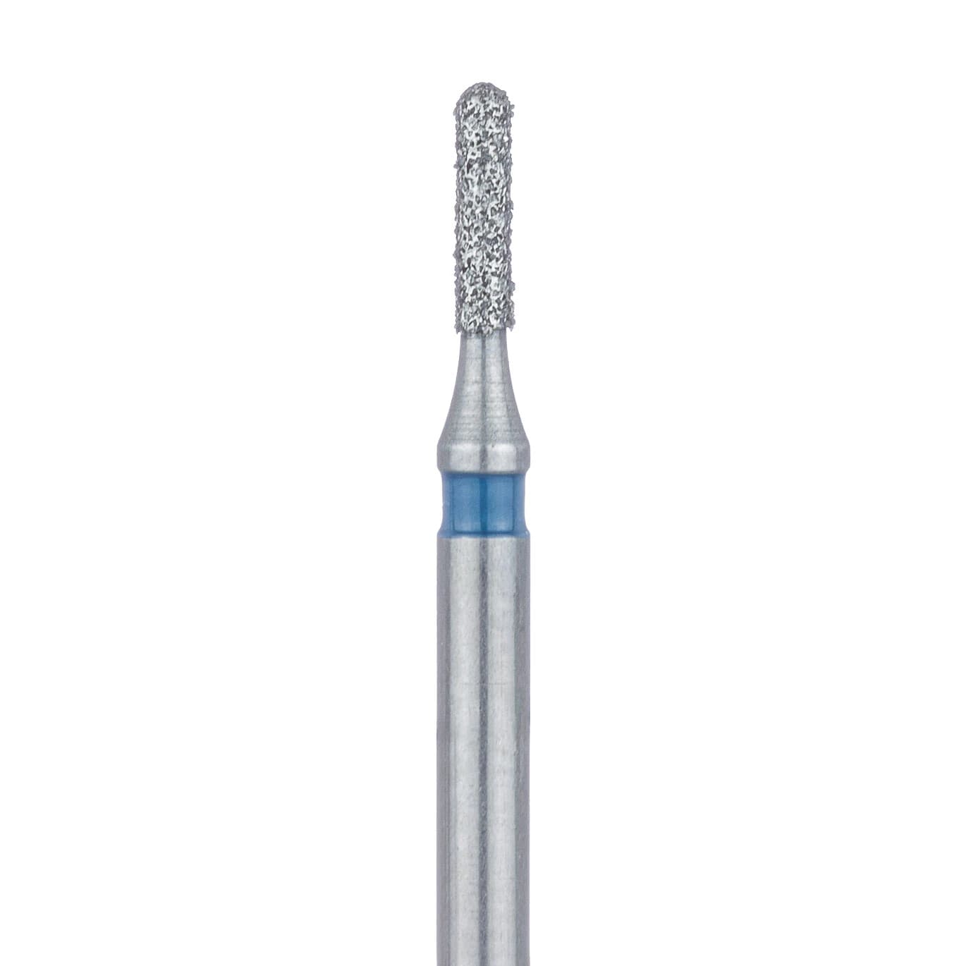 Meisinger 838-010-FG Diamond Bur, Round End Cylinder, Medium Grit, Friction Grip, 1.0 mm Head Diameter, 4.0 mm Working Length, 5/Pk - Meisinger Diamonds 838-010-FG Medium 5/Pk - Image 1