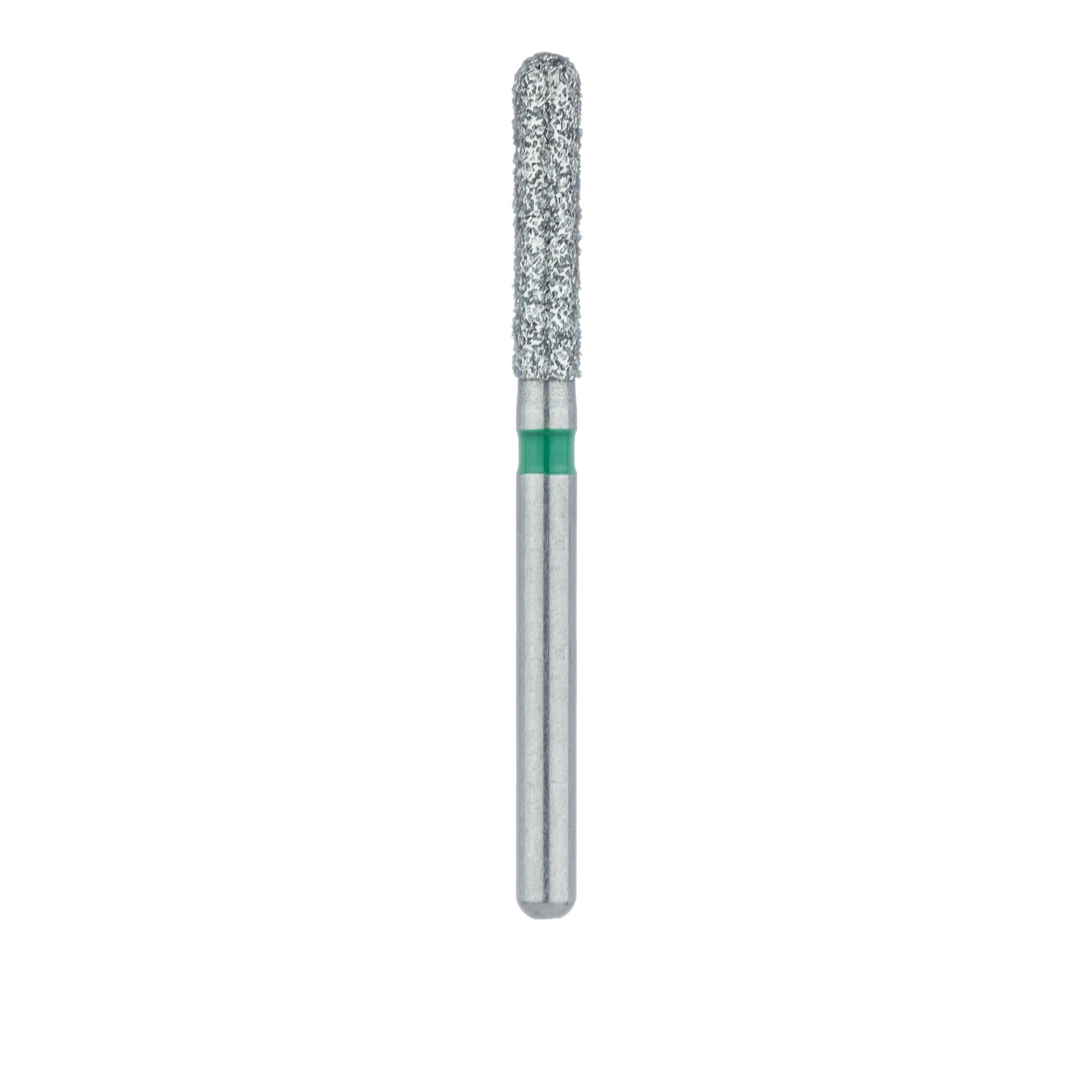 Meisinger Diamond Bur, Round End Cylinder, FG, Coarse, Green, 1.8mm, 881G-018, 5/Pack thumbnail 2