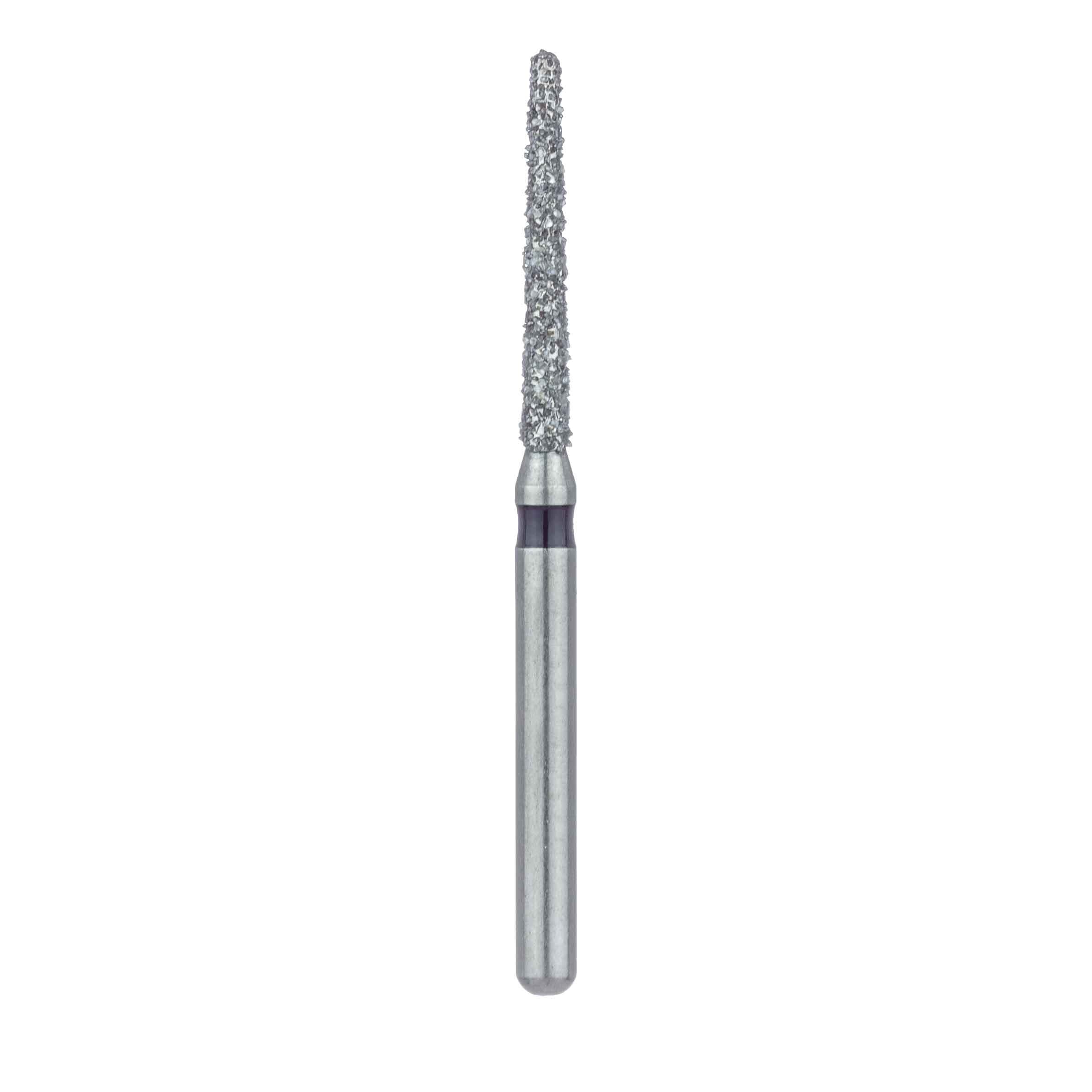 Meisinger 852H-014-FG Diamond Bur, Super Coarse, Black Ring, Round End Taper, 1.4 mm Head Diameter, 10 mm Working Length, Friction Grip, 5/Pack thumbnail 2