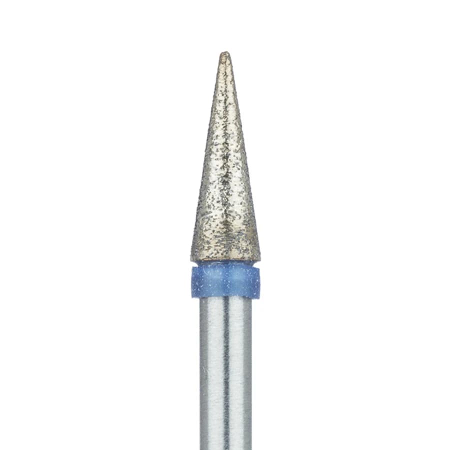 Meisinger 852S-031 HP Sintered Diamond Bur, Christmas Tree (Round End Taper), Medium Grit, 3.1 mm, 1/Pk - Meisinger HP Sintered Diamonds - 852S-031 - Medium - Image 1