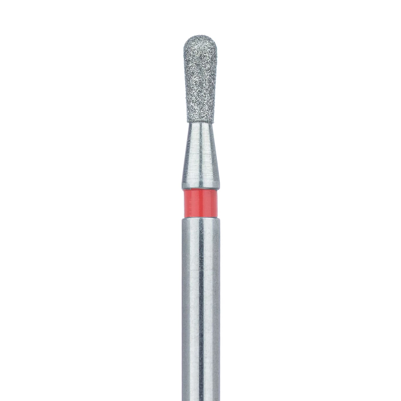Meisinger 809RF-014-FG Fine Diamond Bur, Round End Pear, 1.4mm, Friction Grip, 5/Pack - Meisinger FG Diamonds - Fine - 809R-014 - Image 1