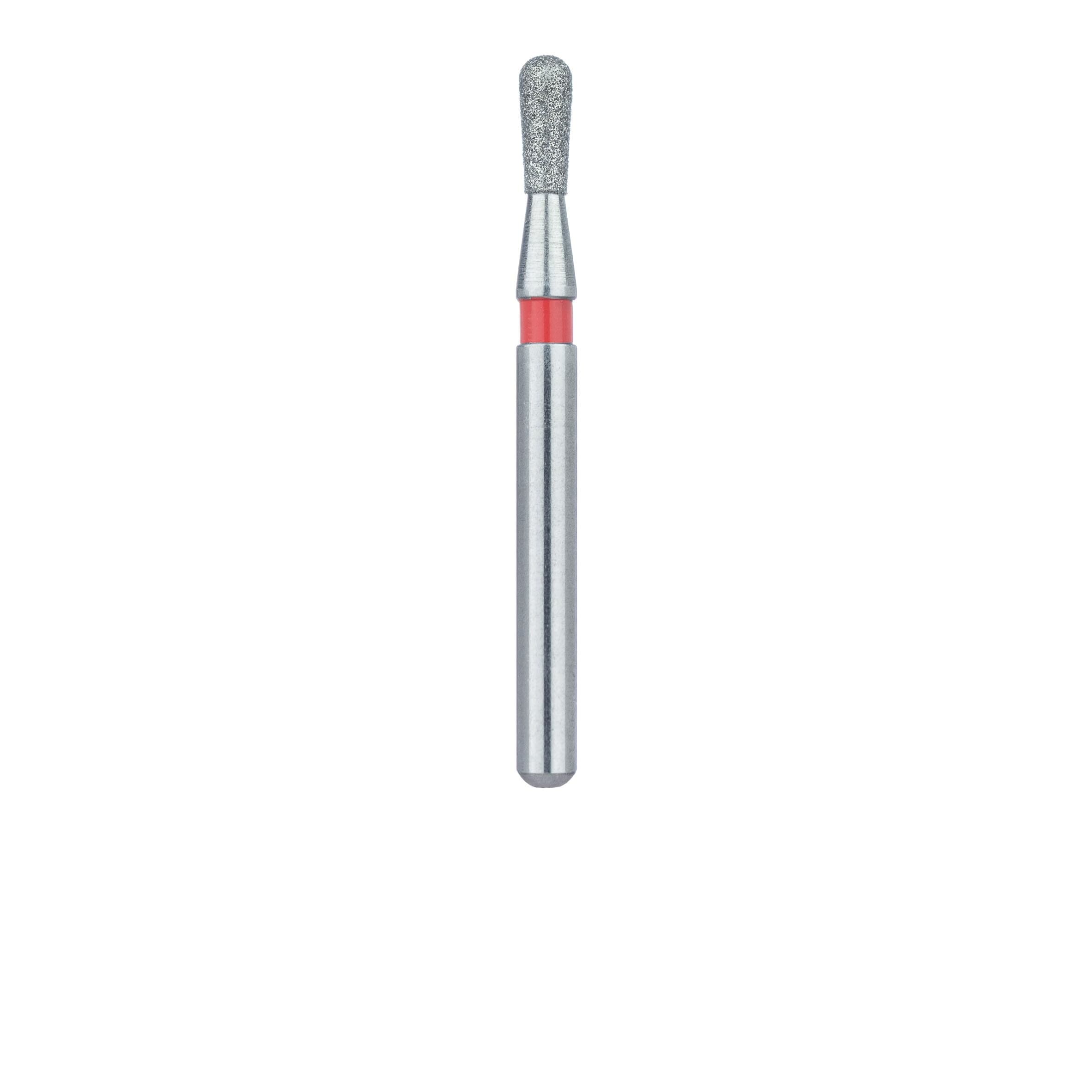 Meisinger 809RF-014-FG Fine Diamond Bur, Round End Pear, 1.4mm, Friction Grip, 5/Pack thumbnail 2