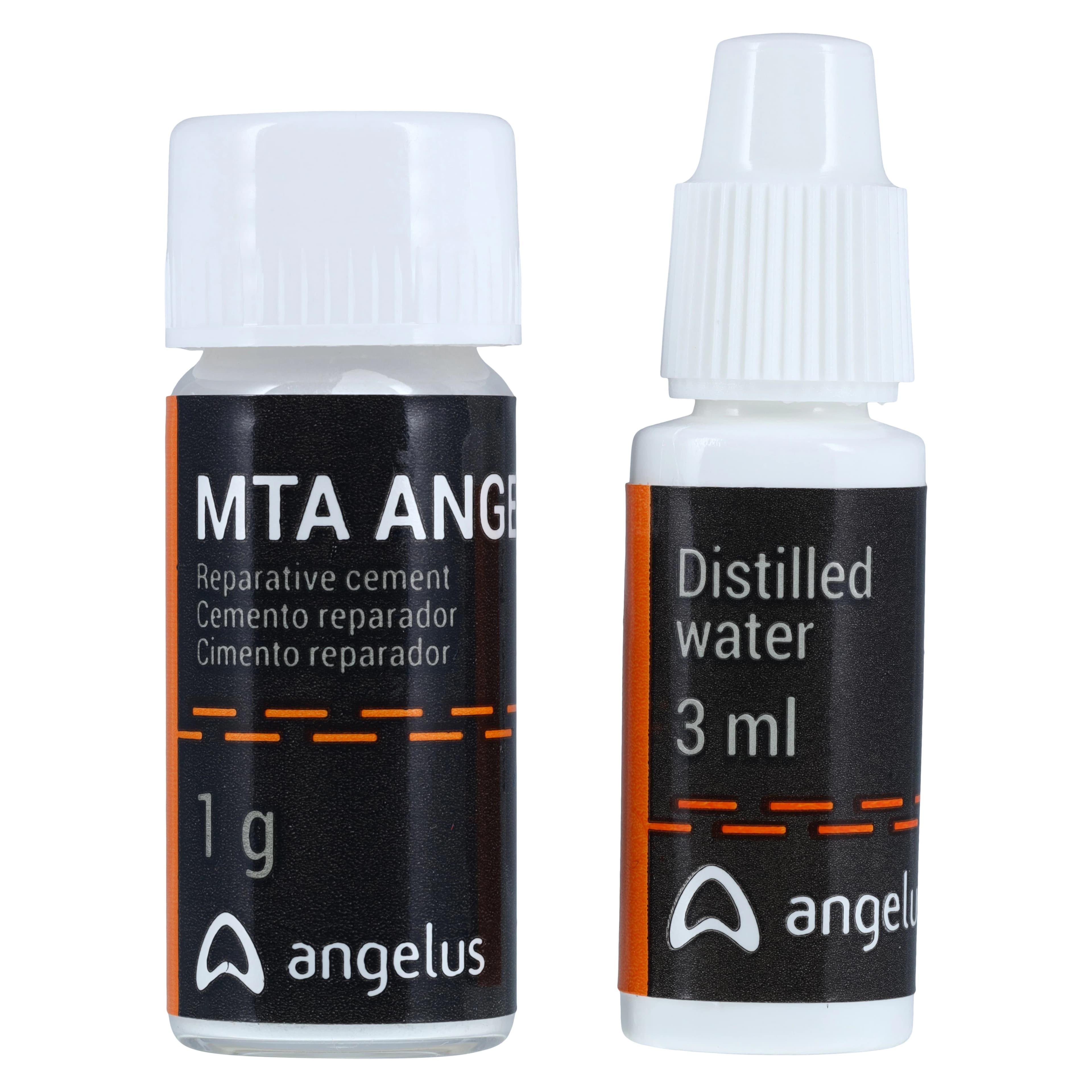 MTA Angelus White Reparative Cement, 5 g Package (5 x 1 g Vials, 3 mL Distilled Water, Measuring Scoop), 35 Doses, 1822 thumbnail 2