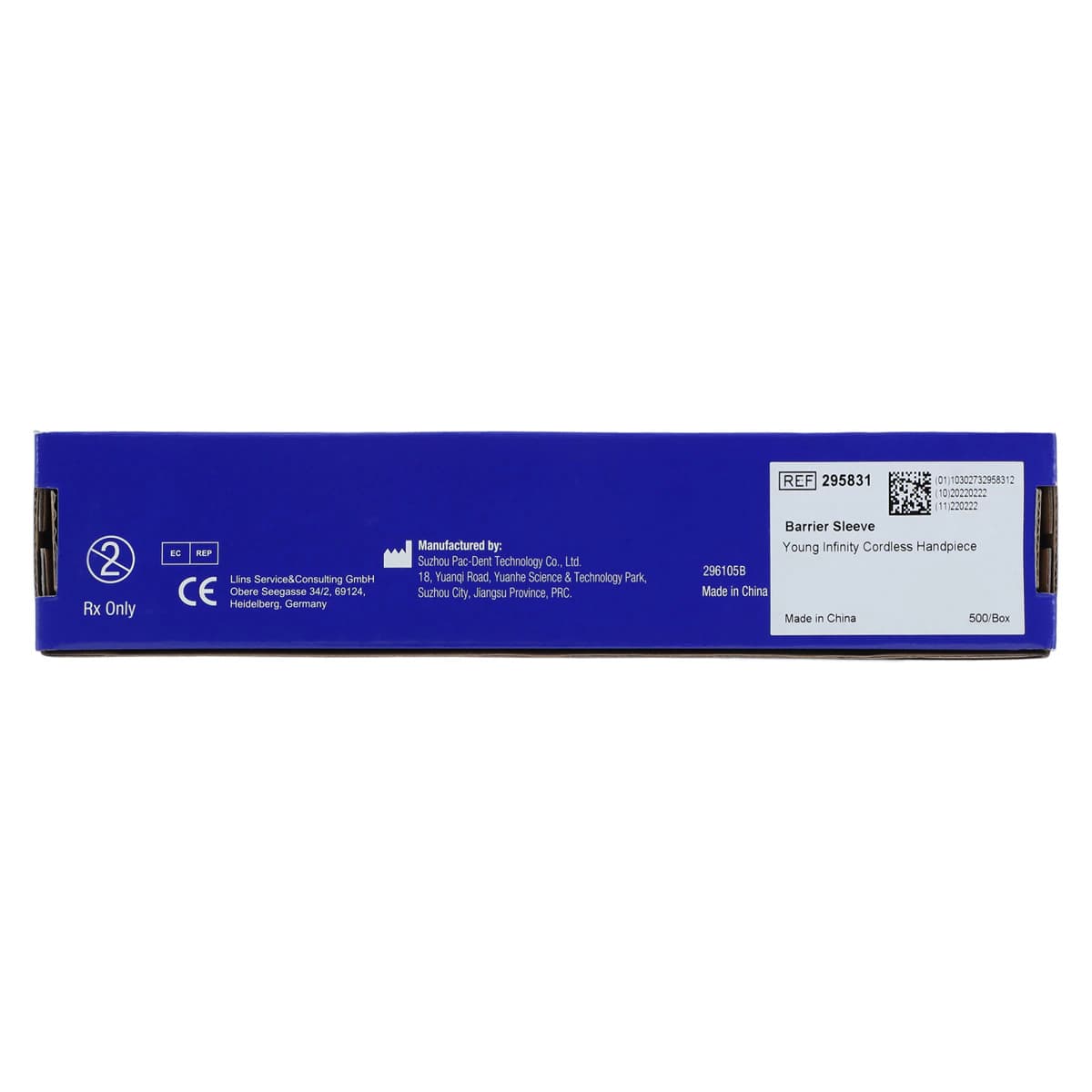 Young Infinity Cordless Hygiene Handpiece Disposable Barrier Sleeves, Clear, 500/Bx thumbnail 4