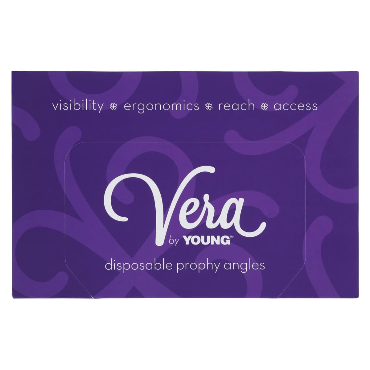 Vera Splatter Guard Elite Disposable Prophy Angles, Soft Ribbed/Webbed Cup, 90° Angle, Latex-Free, Purple, 125/Box, 296248 thumbnail 3