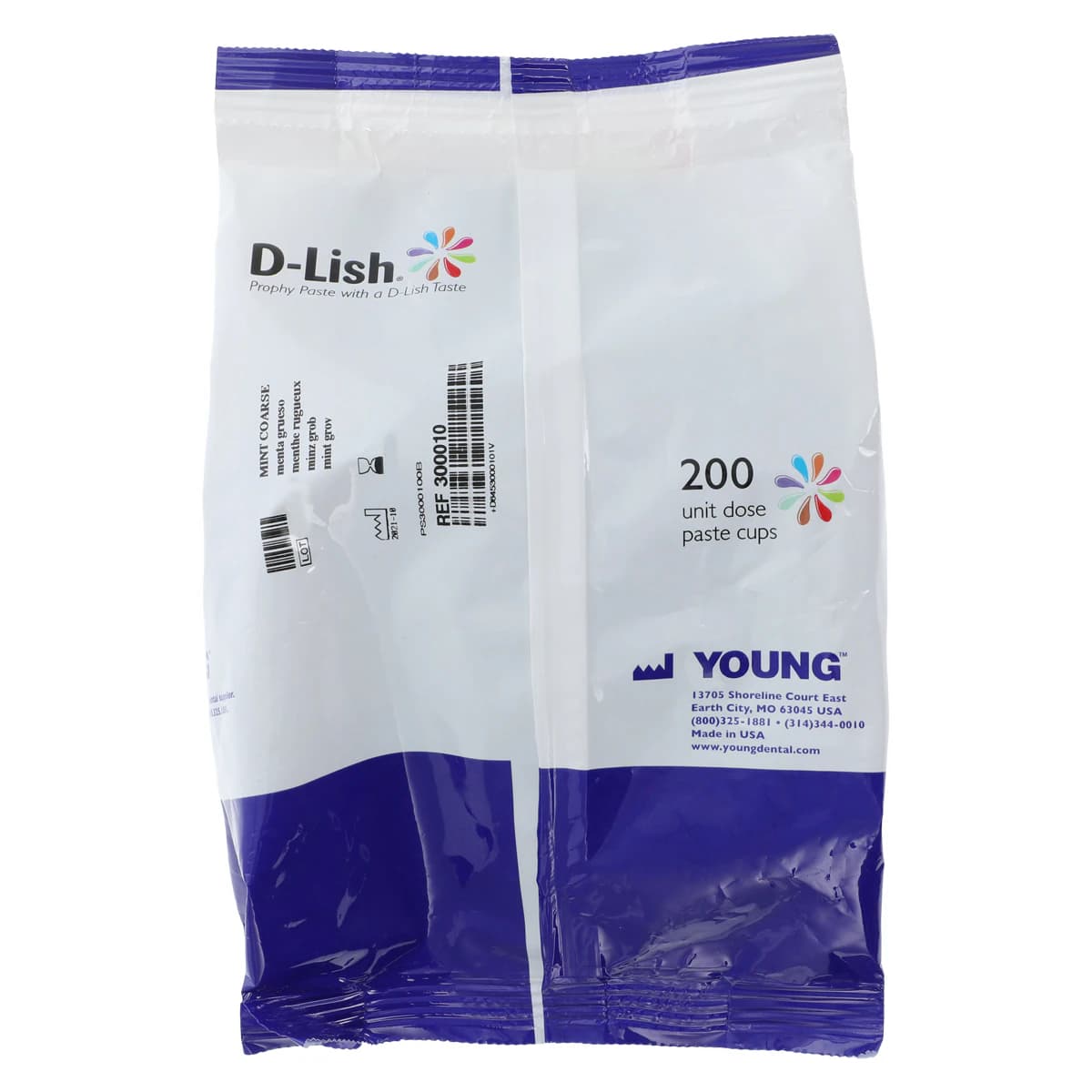 D-Lish Prophy Paste, Coarse, Mint, 200 Unit Dose Cups/Box, 300010 thumbnail 2
