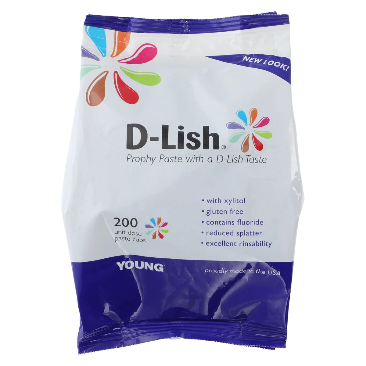 D-Lish Prophy Paste, Coarse, Assorted Flavors, 1.23% Fluoride & Xylitol, Gluten-Free, 200 Unit Dose Cups/Box, 304320 - D-Lish Prophy Paste Coarse Assorted 200Bx - Image 1