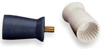 Young Dental Ribbed Screw-Type Prophy Cups, Firm White, Long, 144/Pk, 050301 - Prophy Cups Turbo Ribbed Screw Type Firm White 144/Pk - Image 1