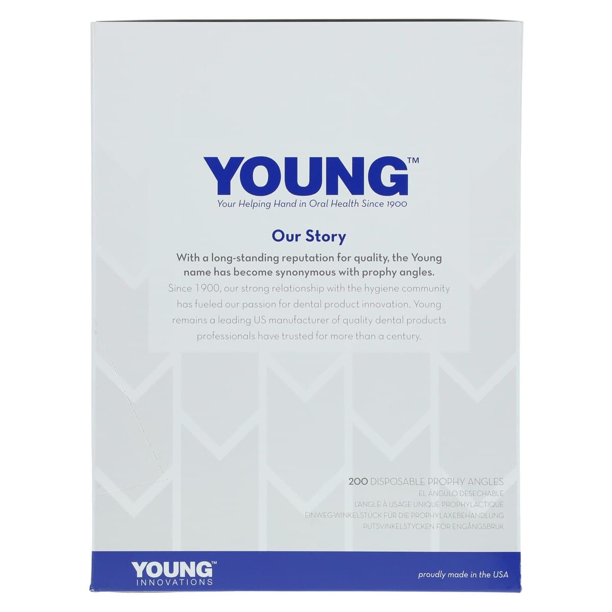 Young Dental Classic Traditional Web Disposable Prophy Angle, Firm, White, Long, 90°, 200/Box, 131320 thumbnail 4