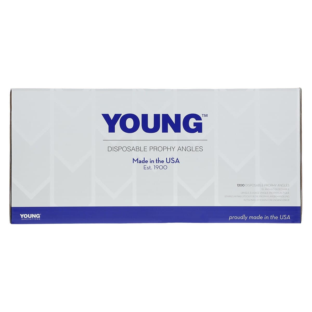 Young Classic Petite Web LF Disposable Prophy Angle, Firm, Blue, Latex-Free, 90°, 1200/Box, 134712 thumbnail 2