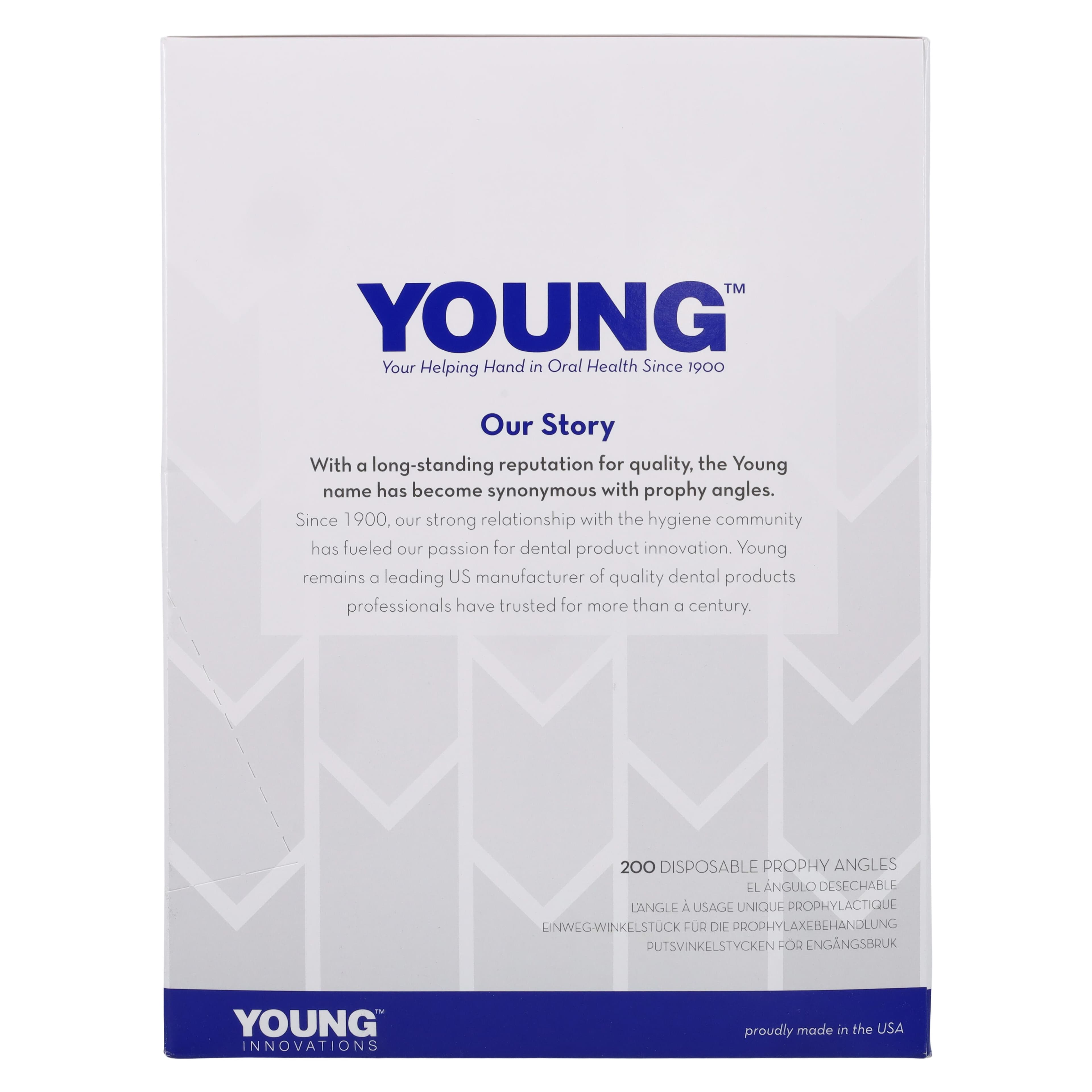 Young Dental Classic Petite Web LF Disposable Prophy Angle, Firm, Blue, Latex-Free, 200/Pk, 134720 thumbnail 4