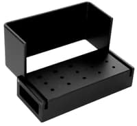 Kerr Axis Aluminum Bur Block, 15 Holes (10 FG / 5 RA), Black, Swivel Top, Autoclavable, AB320-1B, 1/Pk - Aluminum Bur Block, 10 FG/5 RA, 15 Holes, Black, 1/Pk, AB320-1B - Image 1