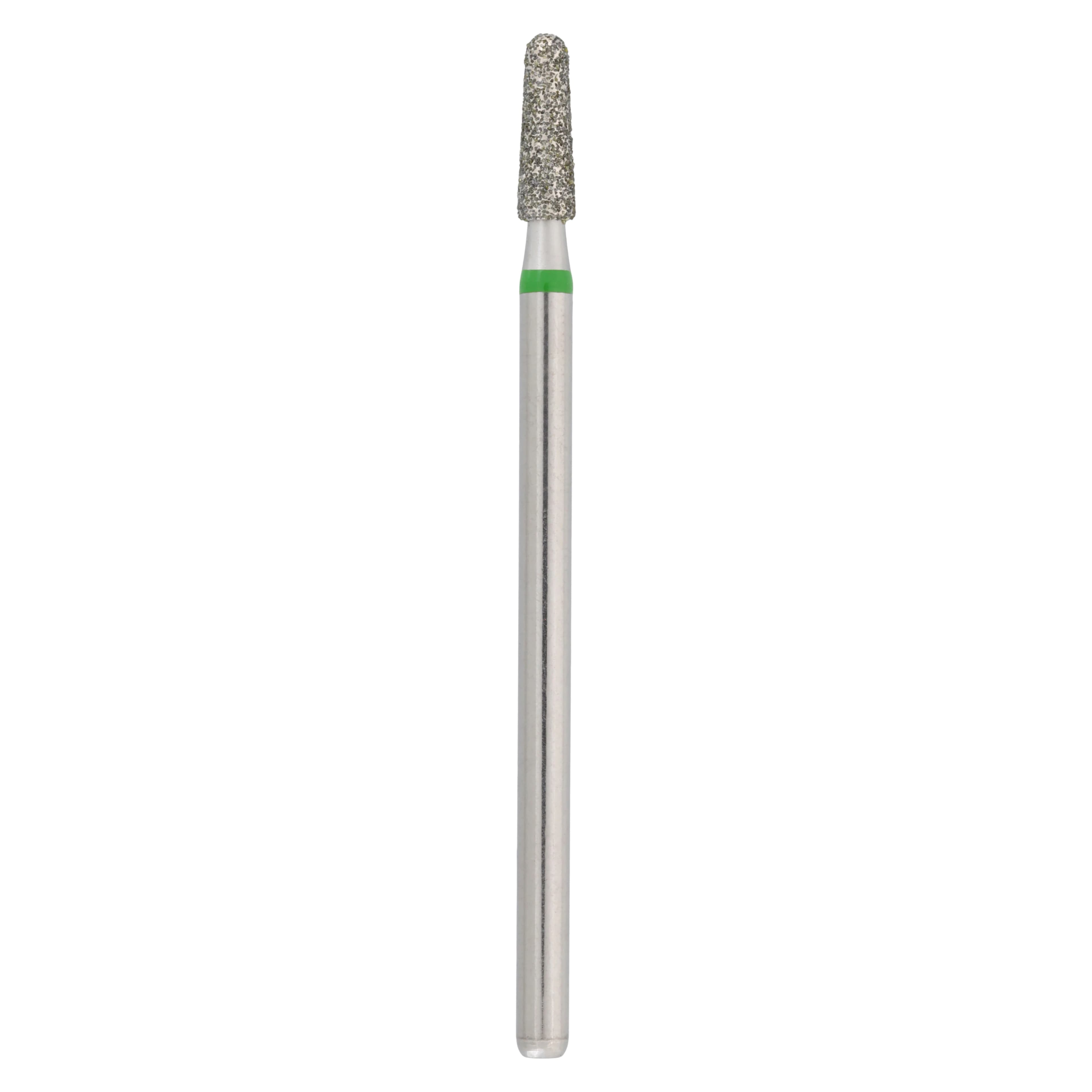 NTI HP Diamond Bur, Coarse, Round End Taper, #856-025, 2.5 mm Head Diameter, 8.0 mm Head Length, Green, C856-025HP - NTI&reg; HP Diamonds - Coarse - #856-025 (8.0) - Image 1