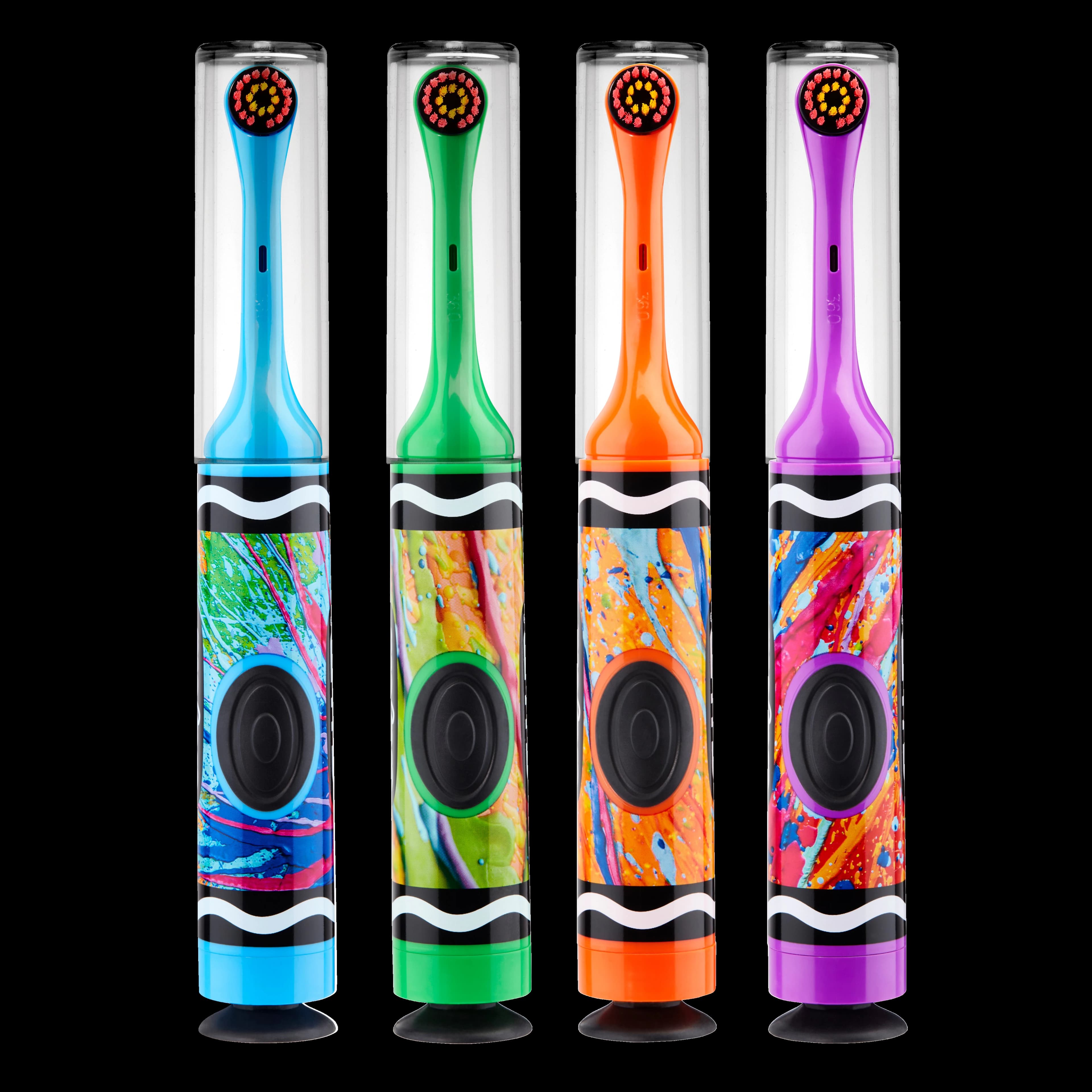 GUM Crayola Kids Battery Power Toothbrush, Ultra Soft Oscillating Bristles, Assorted Colors, 12/Box, 2272PQ - GUM® Crayola™ Power Toothbrush - GUM® Crayola™ Power Toothbrush - Image 1