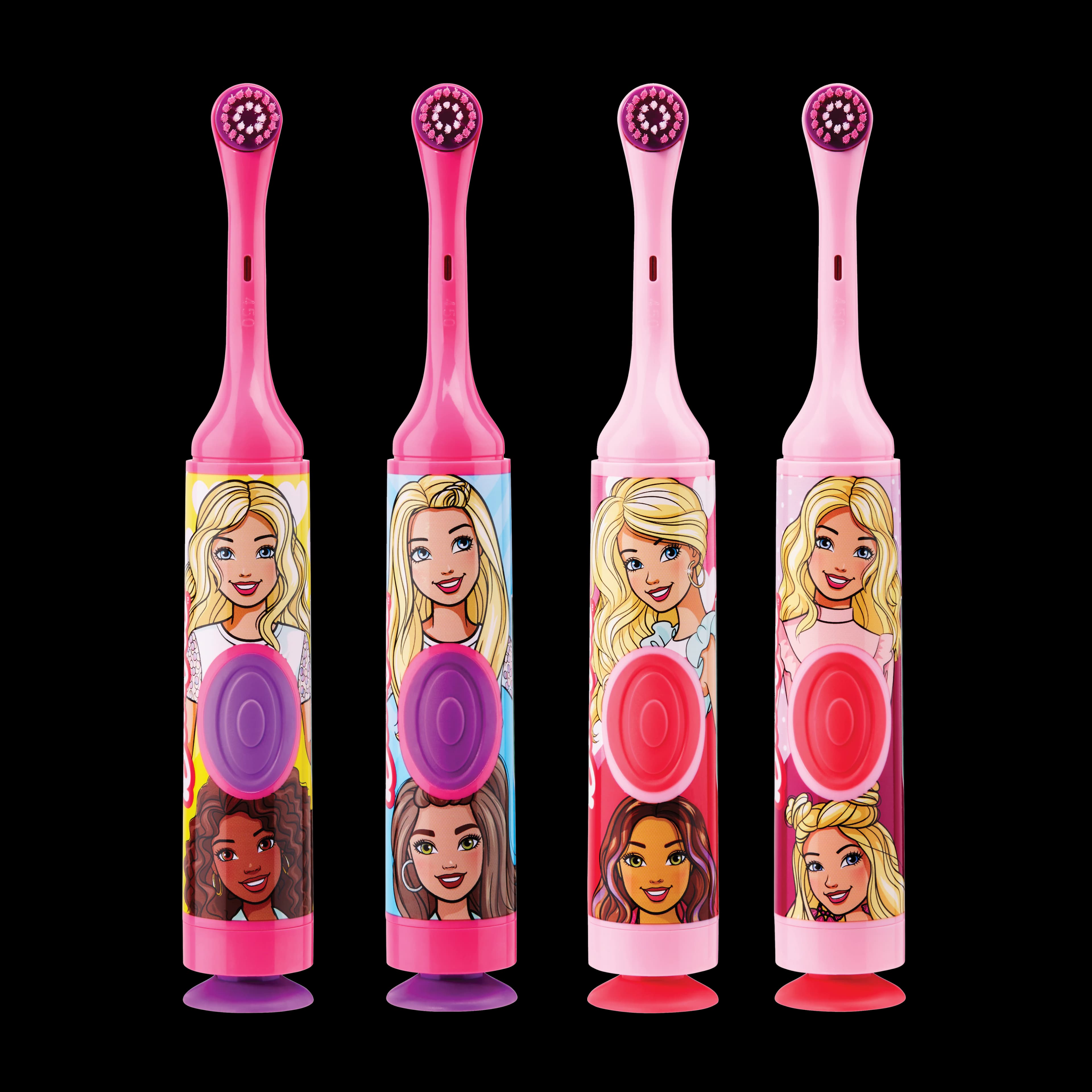GUM Barbie Power Toothbrush, Assorted Designs, Soft Bristles, Battery-Powered, 12/Pkg - GUM Barbie Power Toothbrush - Image 1