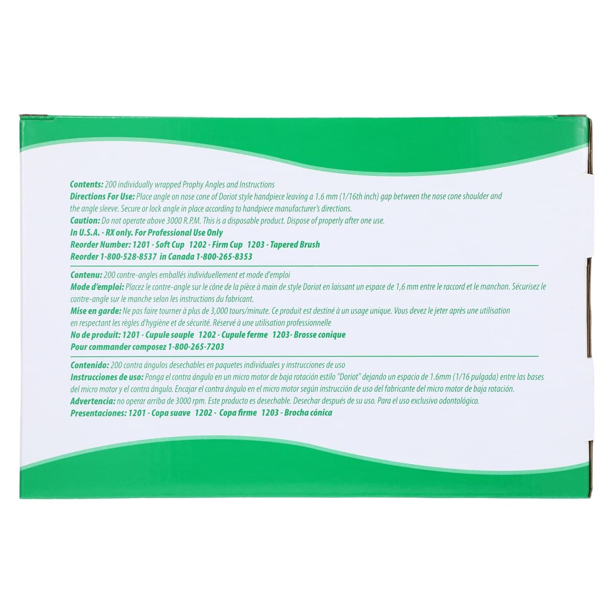Eez-Touch Disposable Prophy Angle, Soft Cup, Gray, 90 Degree, Latex-Free, 200/Box, 1201P thumbnail 5