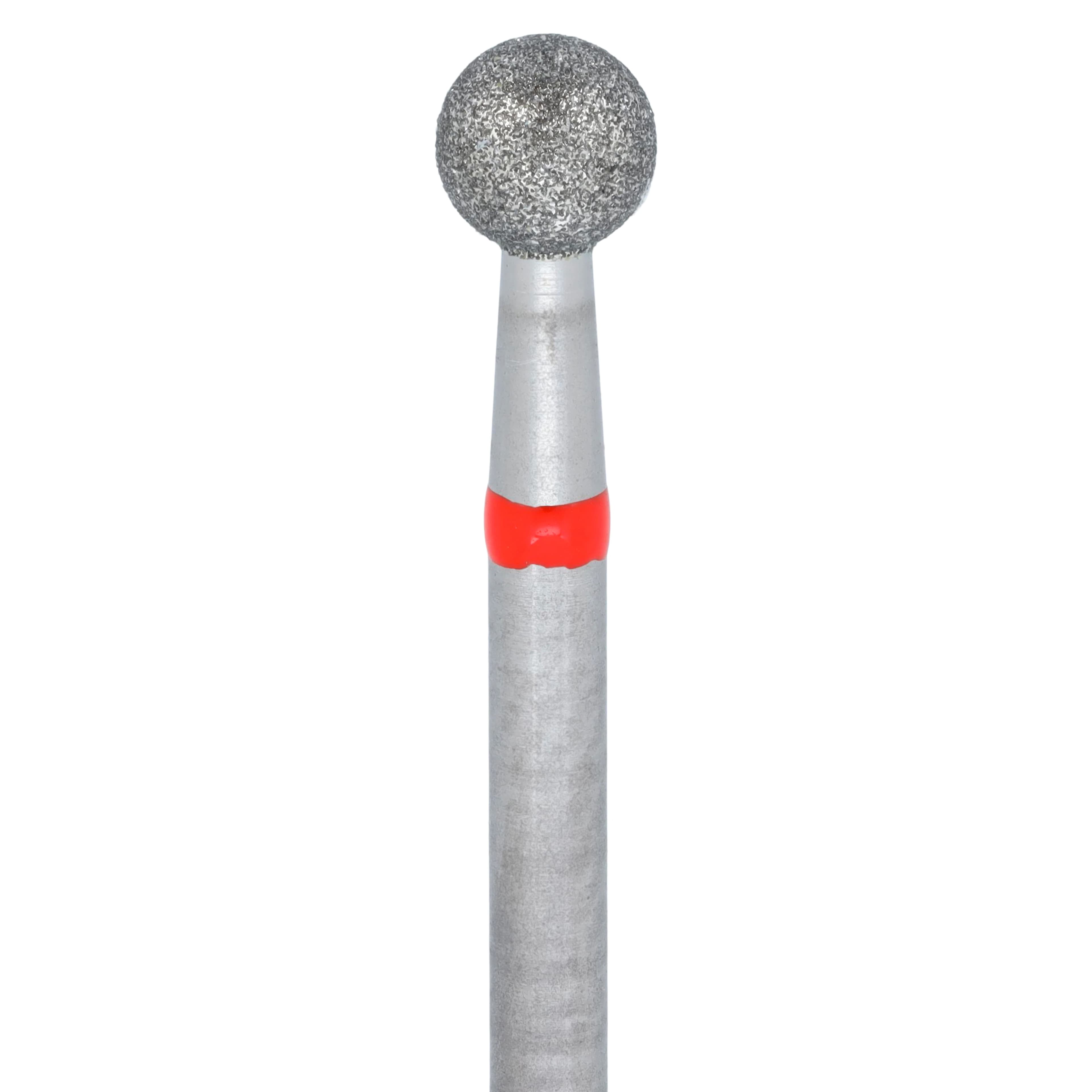 NTI Diamond Bur, FG, Round, #801, 2.9 mm, Fine, Red, 5/Pk, F801-029 thumbnail 2