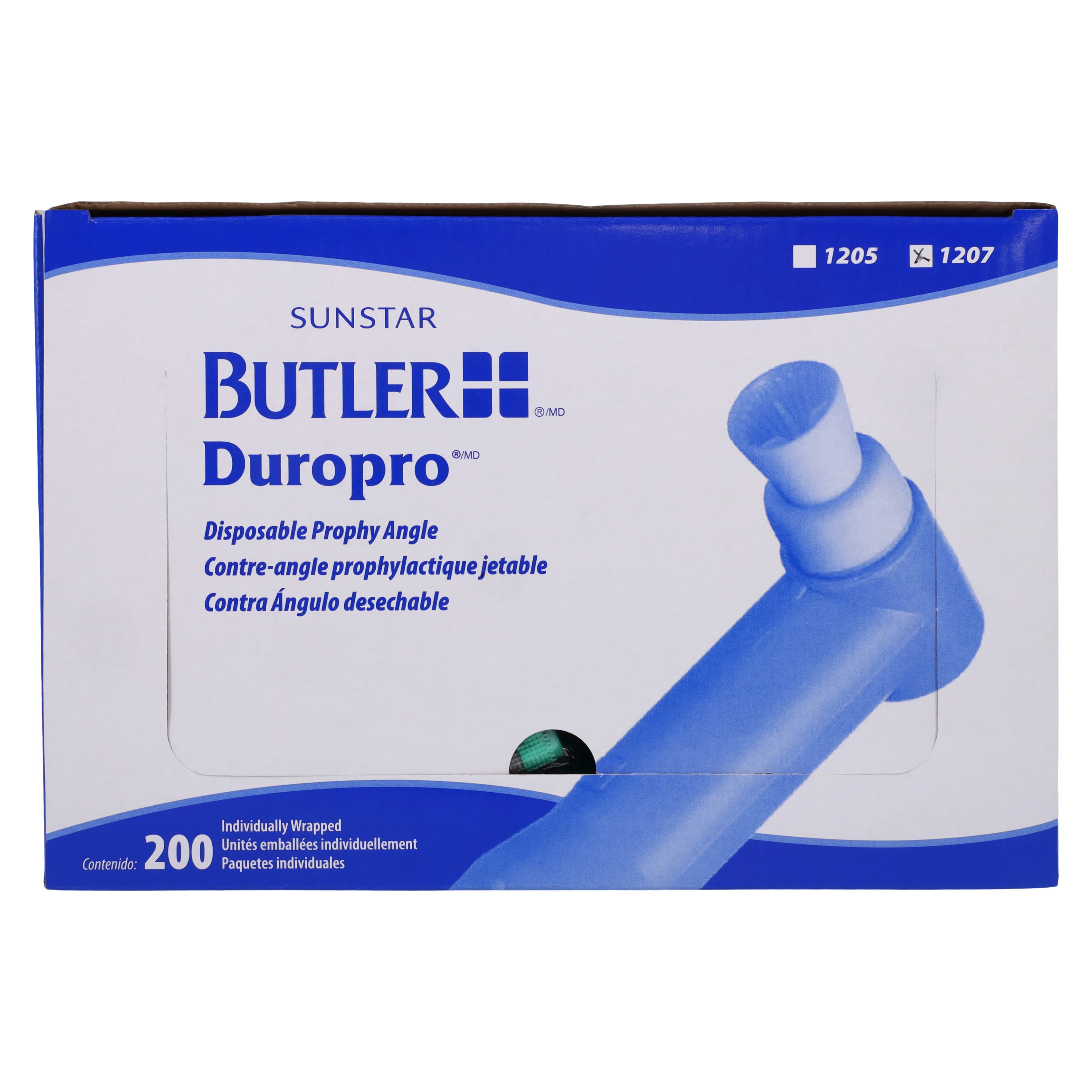 DuroPro® Disposable Prophy Angles, Soft Webbed Cup, Latex-Free, 200/Box, 1207PLT thumbnail 3